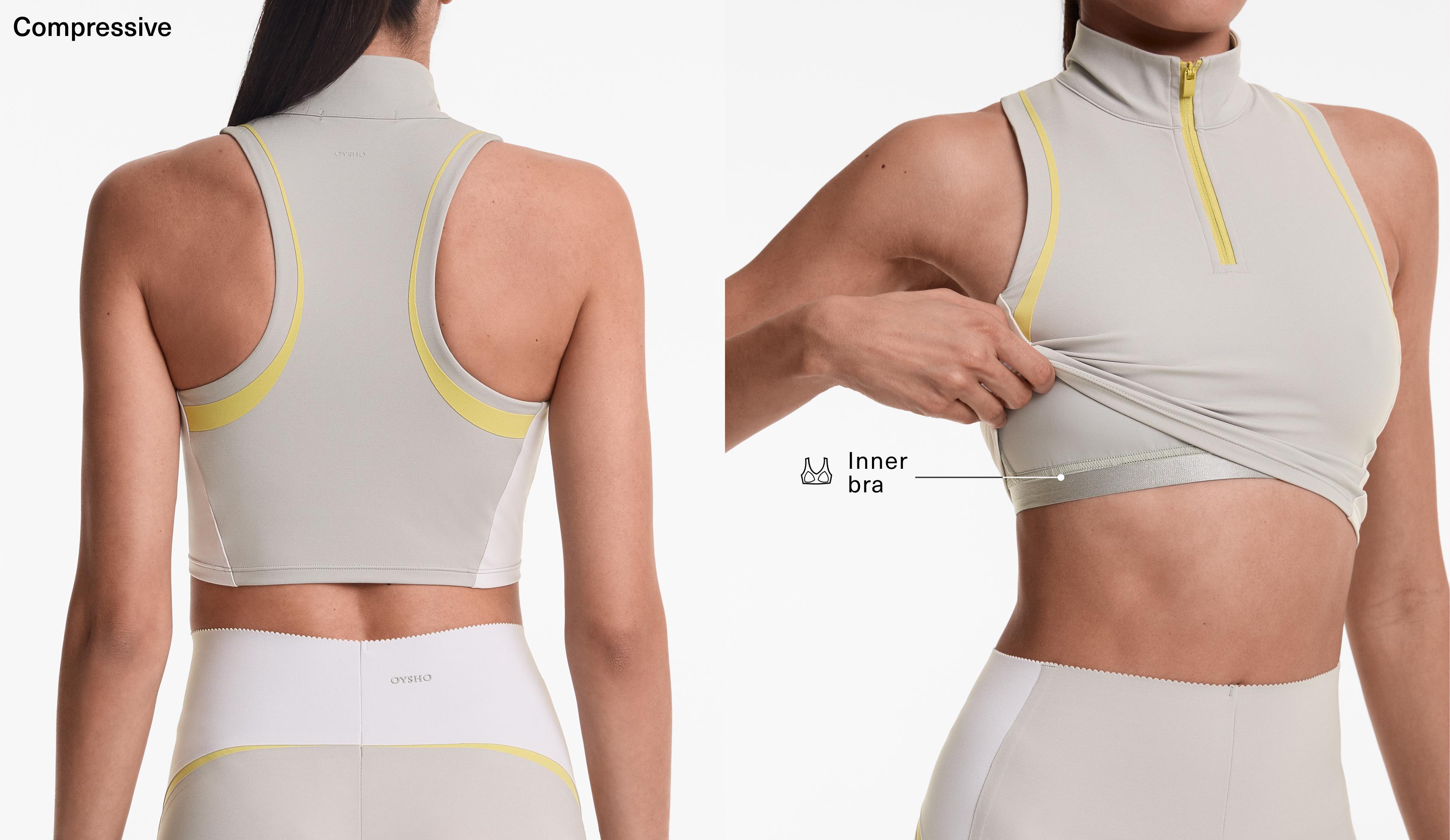 Compressive block tank top