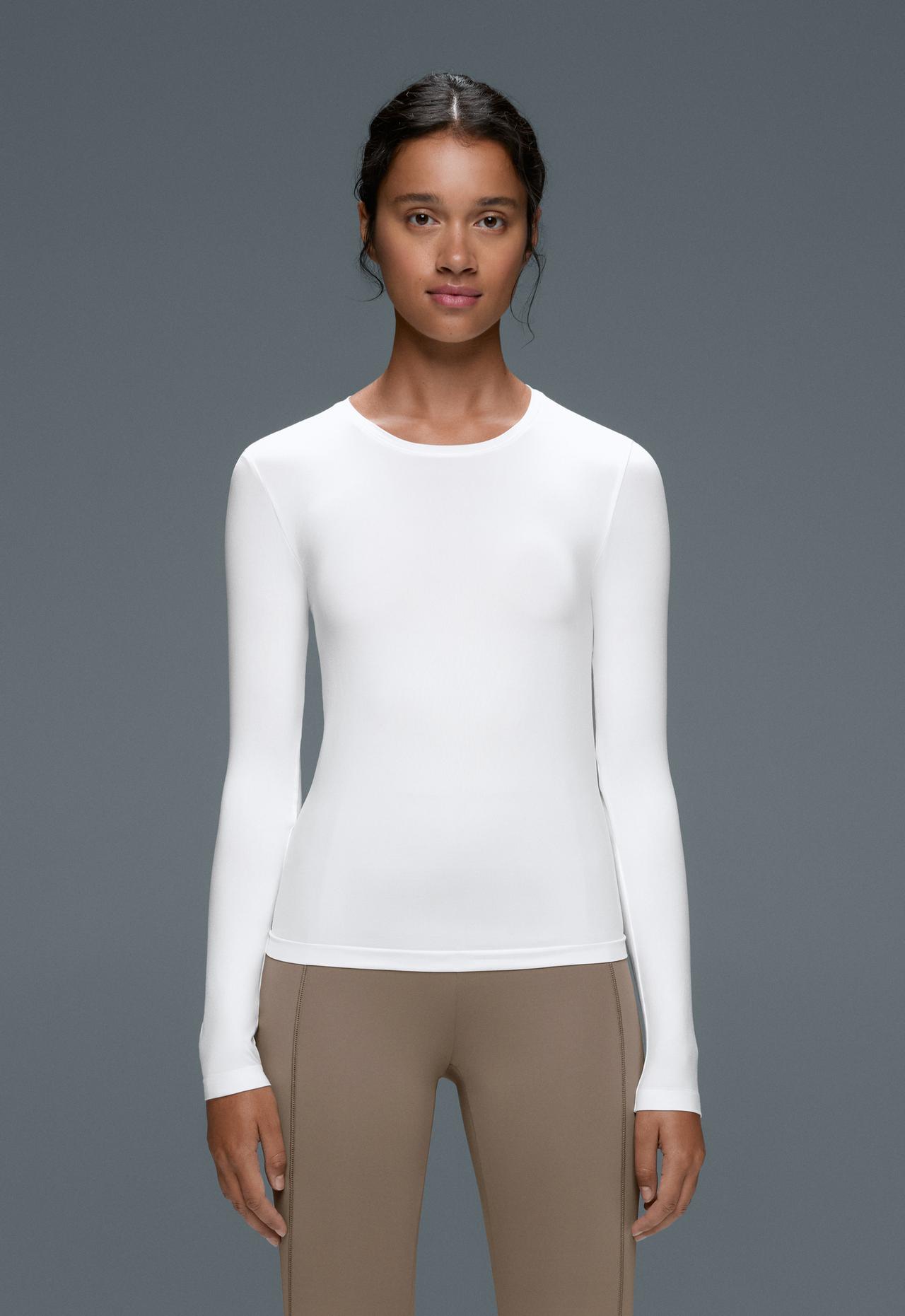 Seamless base layers T-shirt — WHITE 