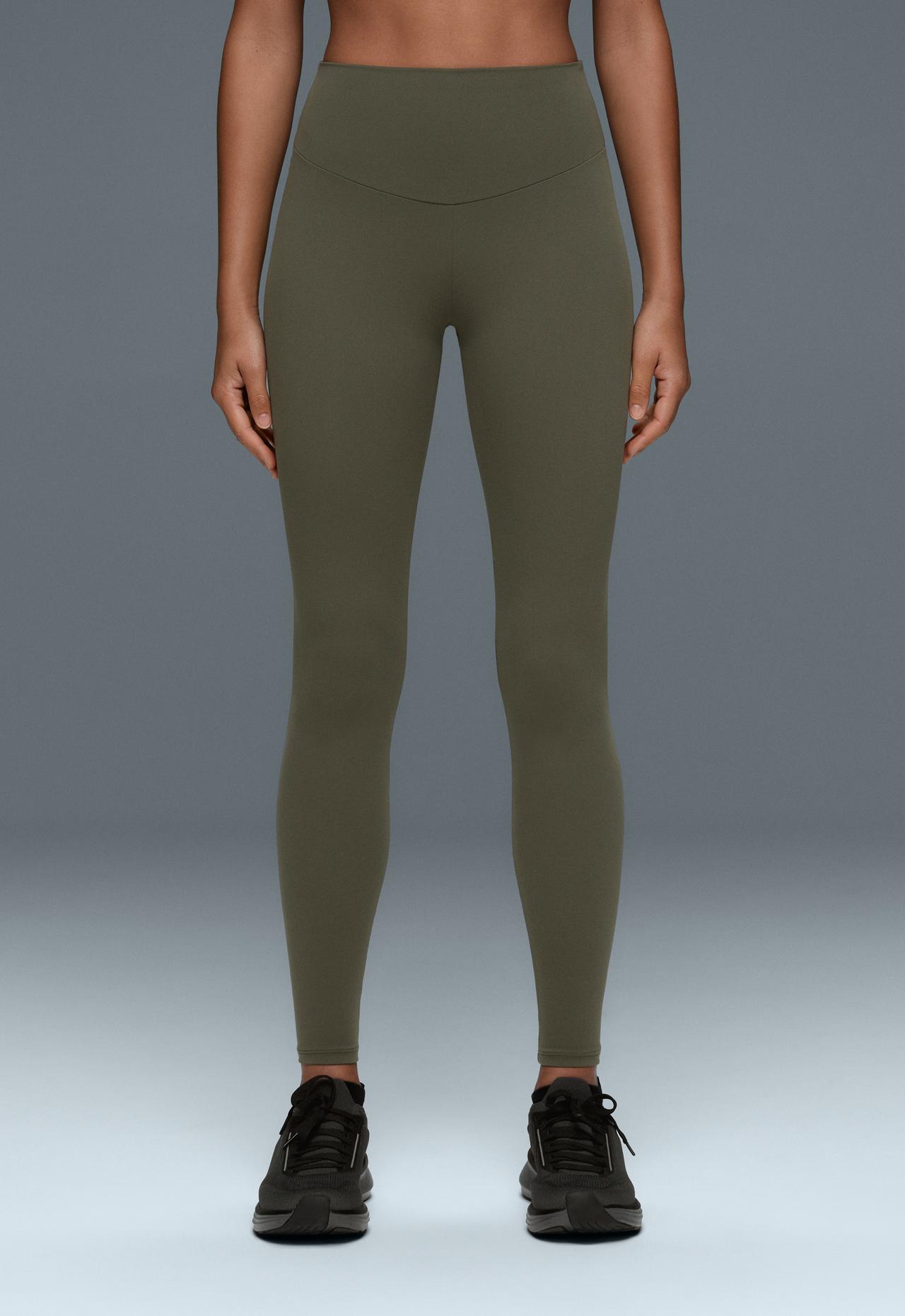 Ankle-length High rise Comfortlux leggings — KHAKI