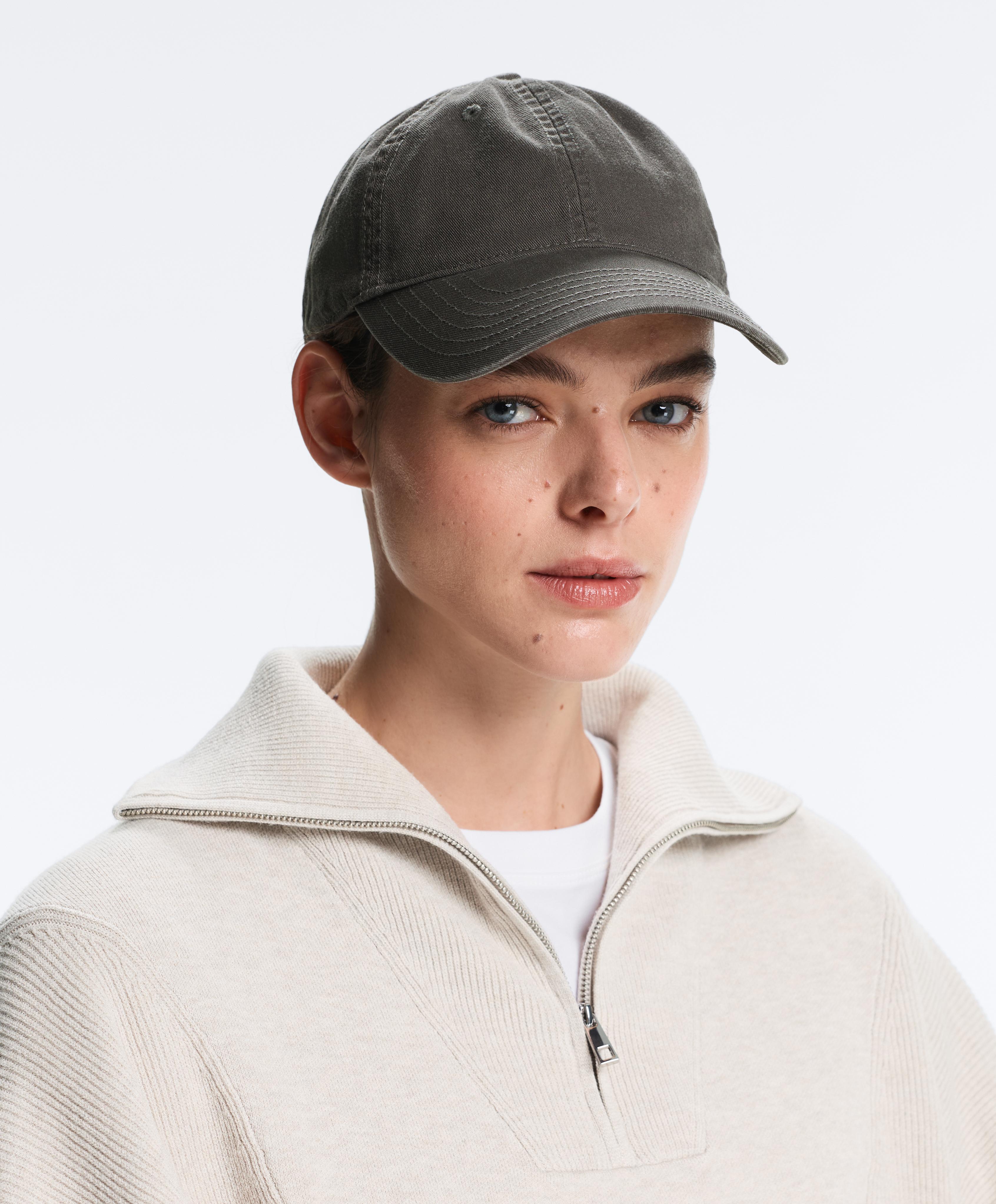 Washed-effect 100% cotton cap — GUNPOWDER