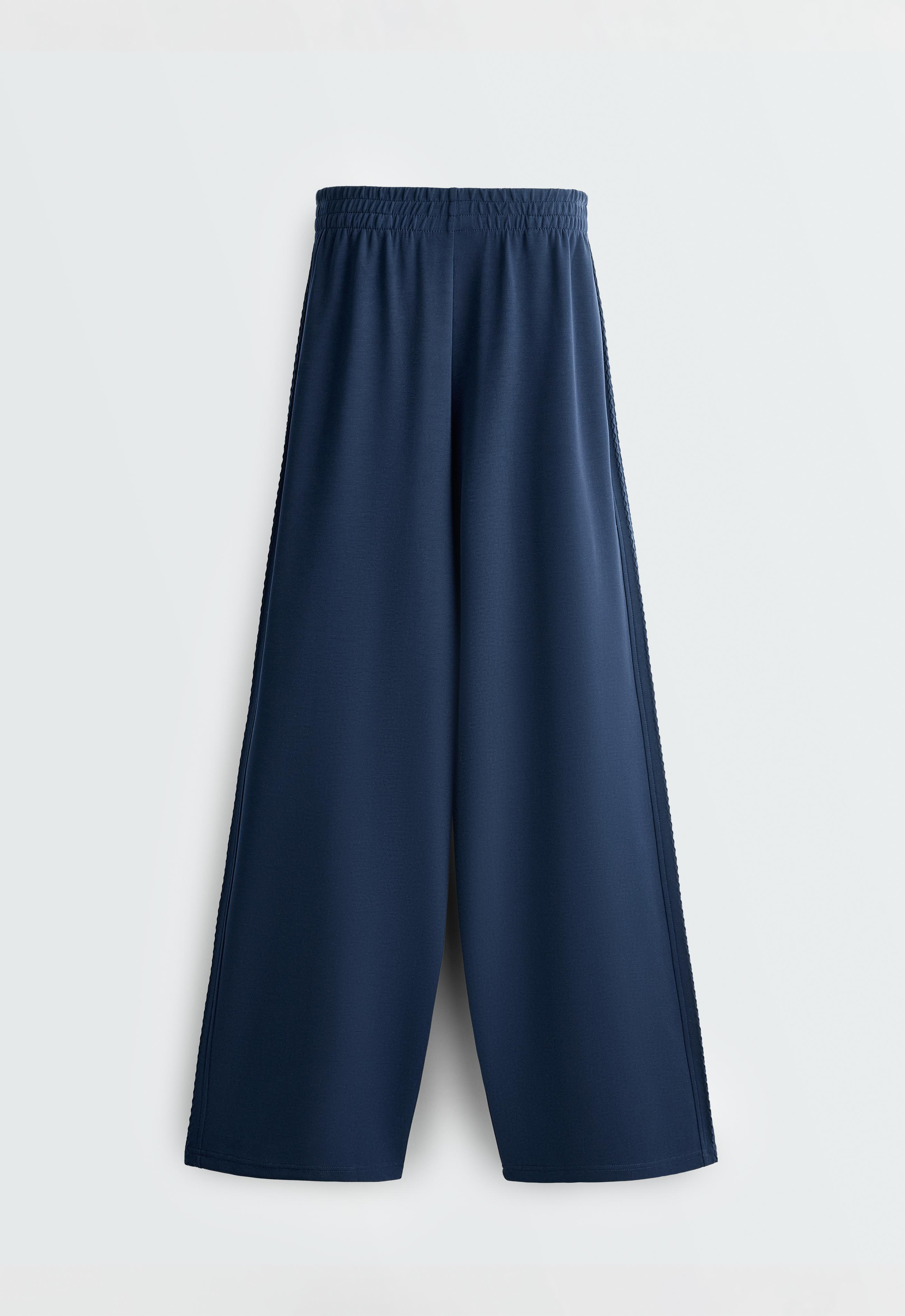 Straight-leg trousers with soft-touch modal