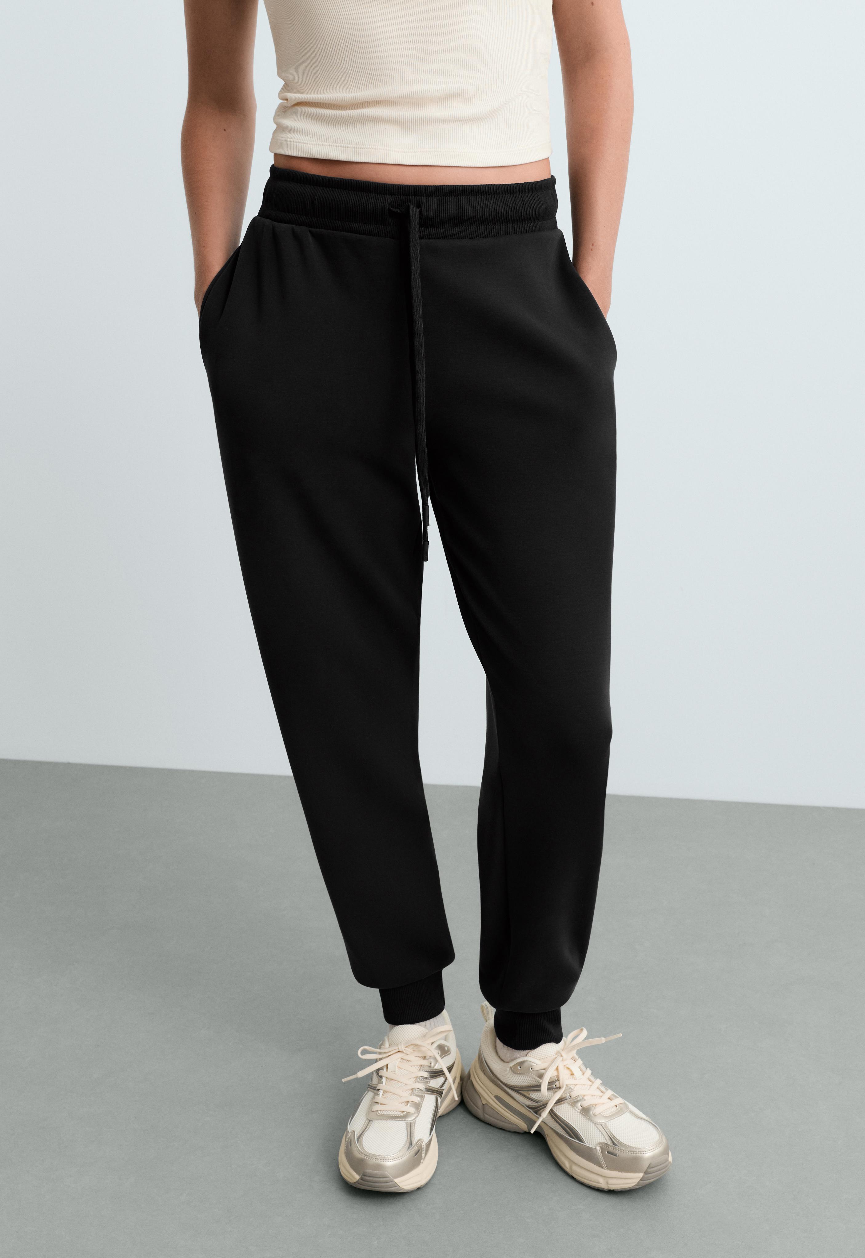 Slim-fit rib modal soft-touch joggers Slim-fit rib modal soft-touch joggers