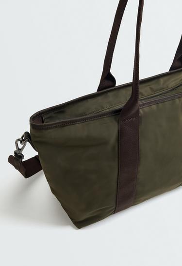 Nylon tote bag — KHAKI 6