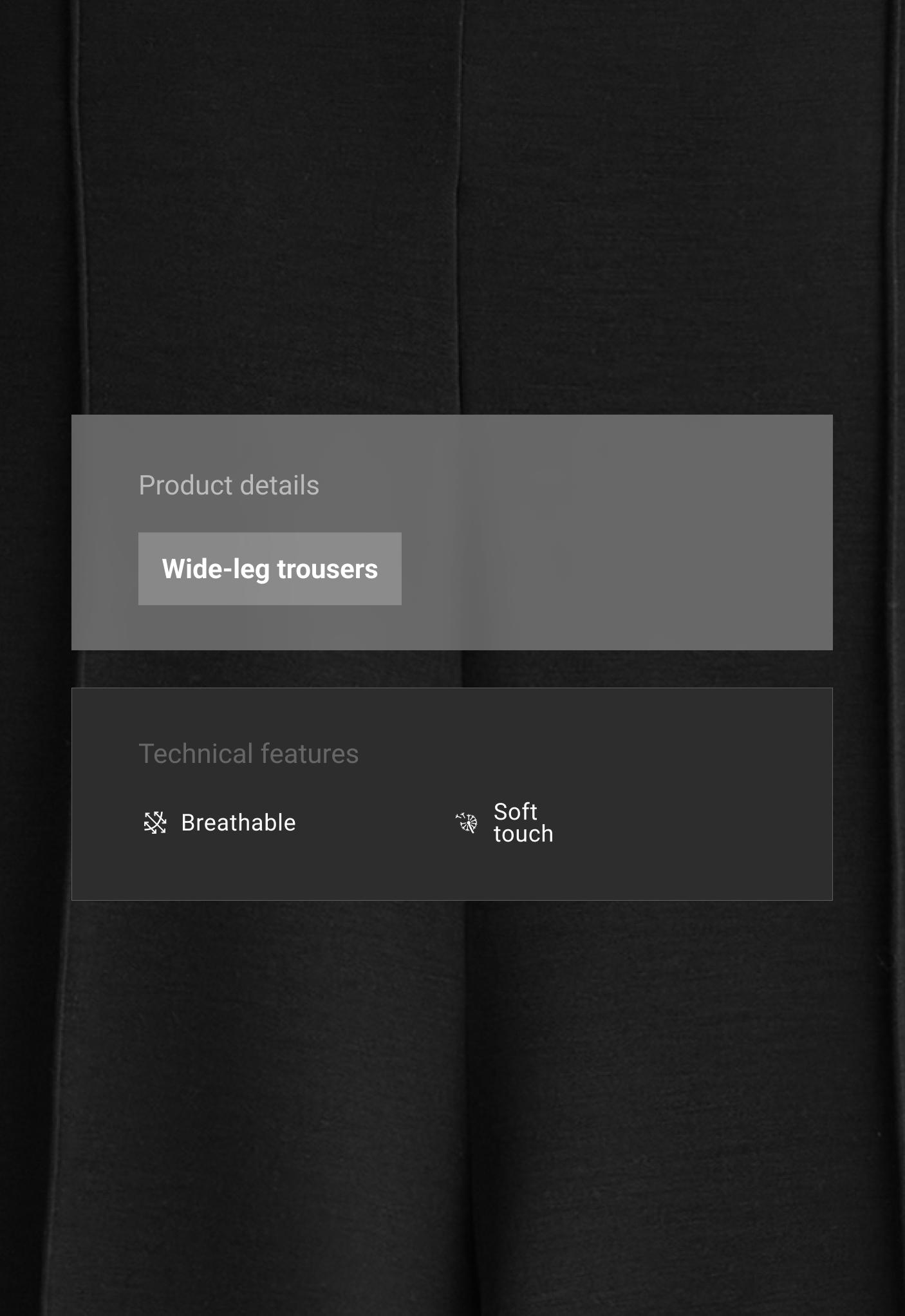 Straight-leg trousers with modal and crease — BLACK