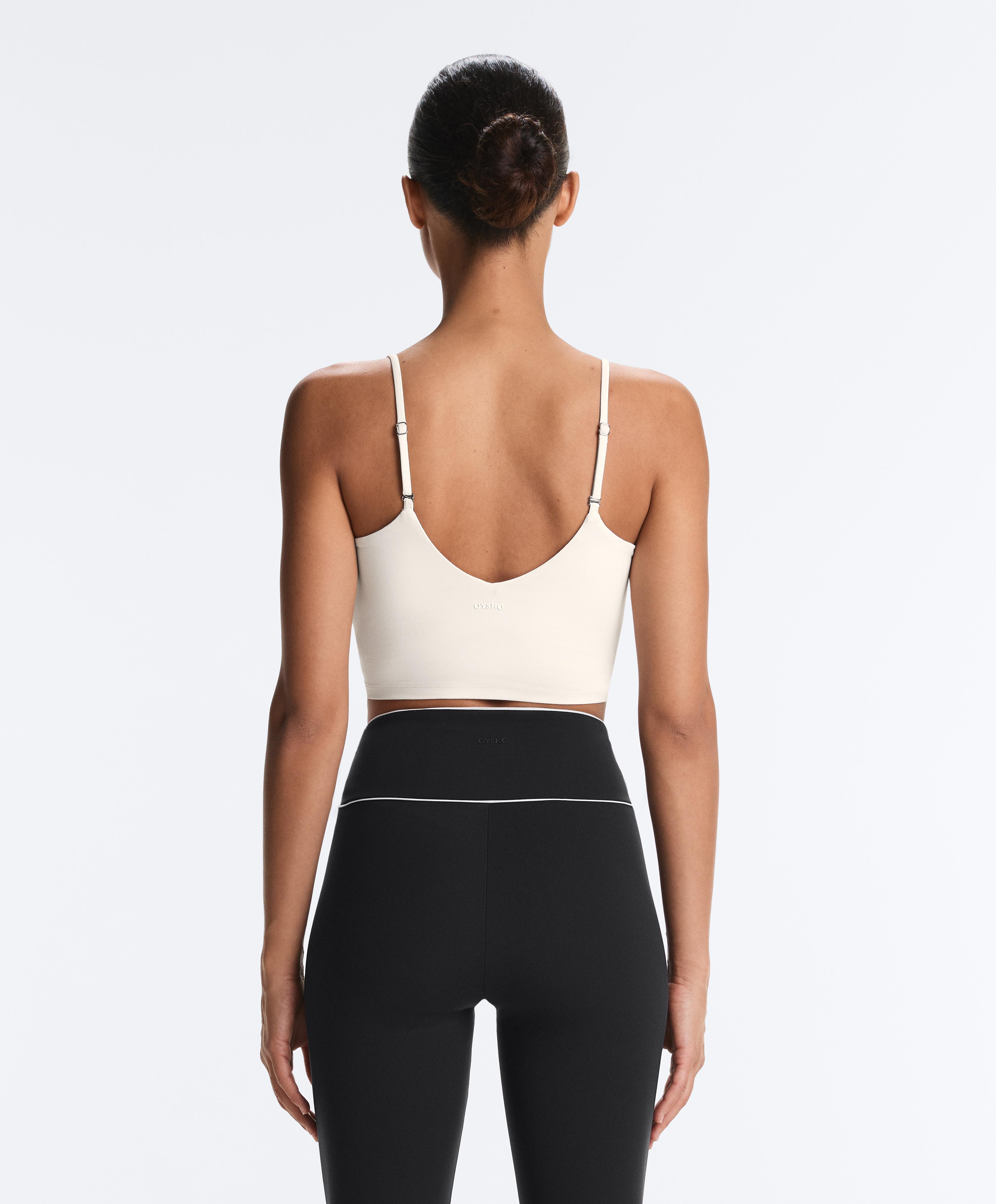 Comfortlux tank top with adjustable straps — PALE ECRU