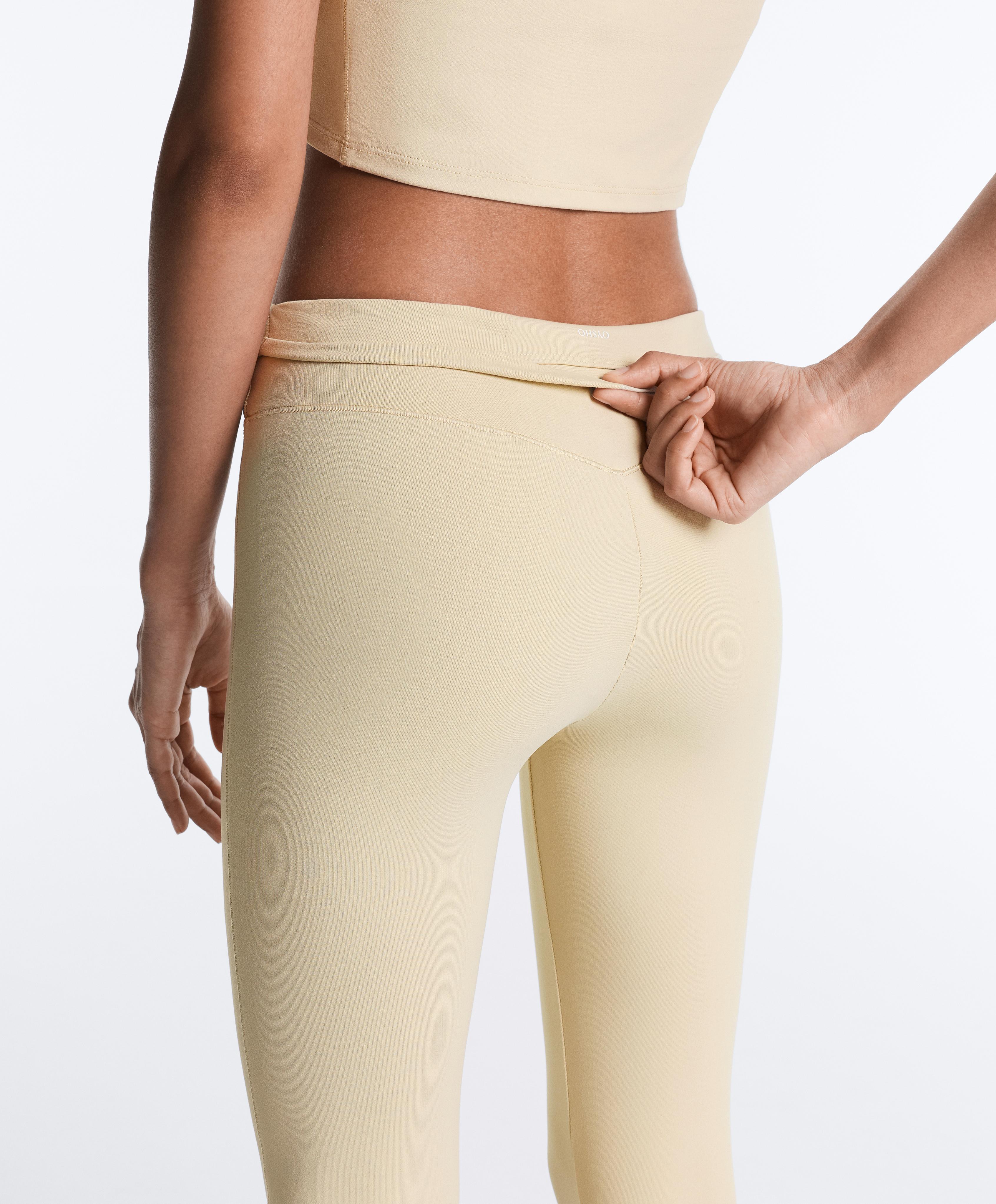 Evermove high-rise ankle-length leggings — PALE BEIGE MELANGE