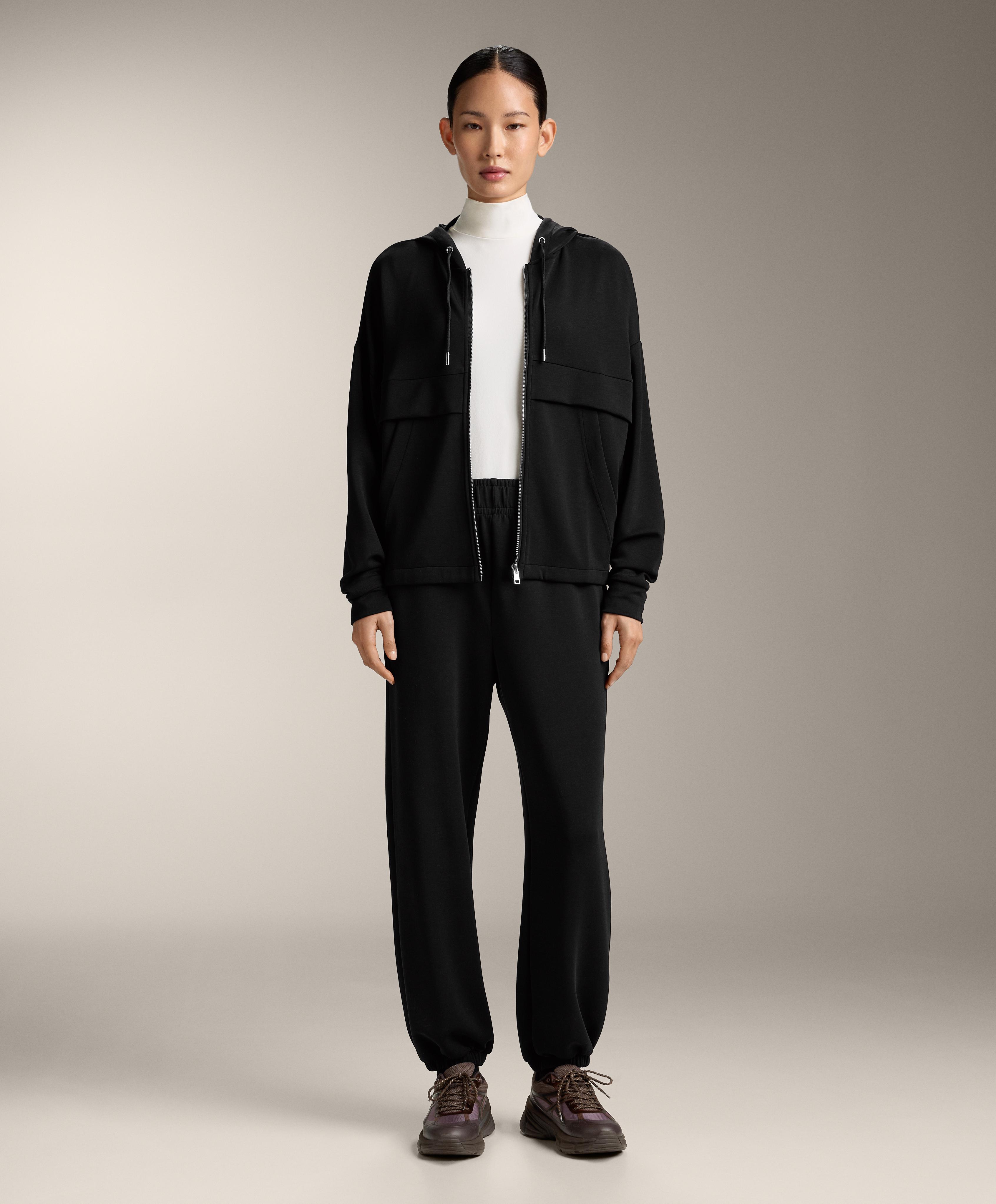 Sudadera cremallera con modal tacto suave Sudadera cremallera con modal tacto suave