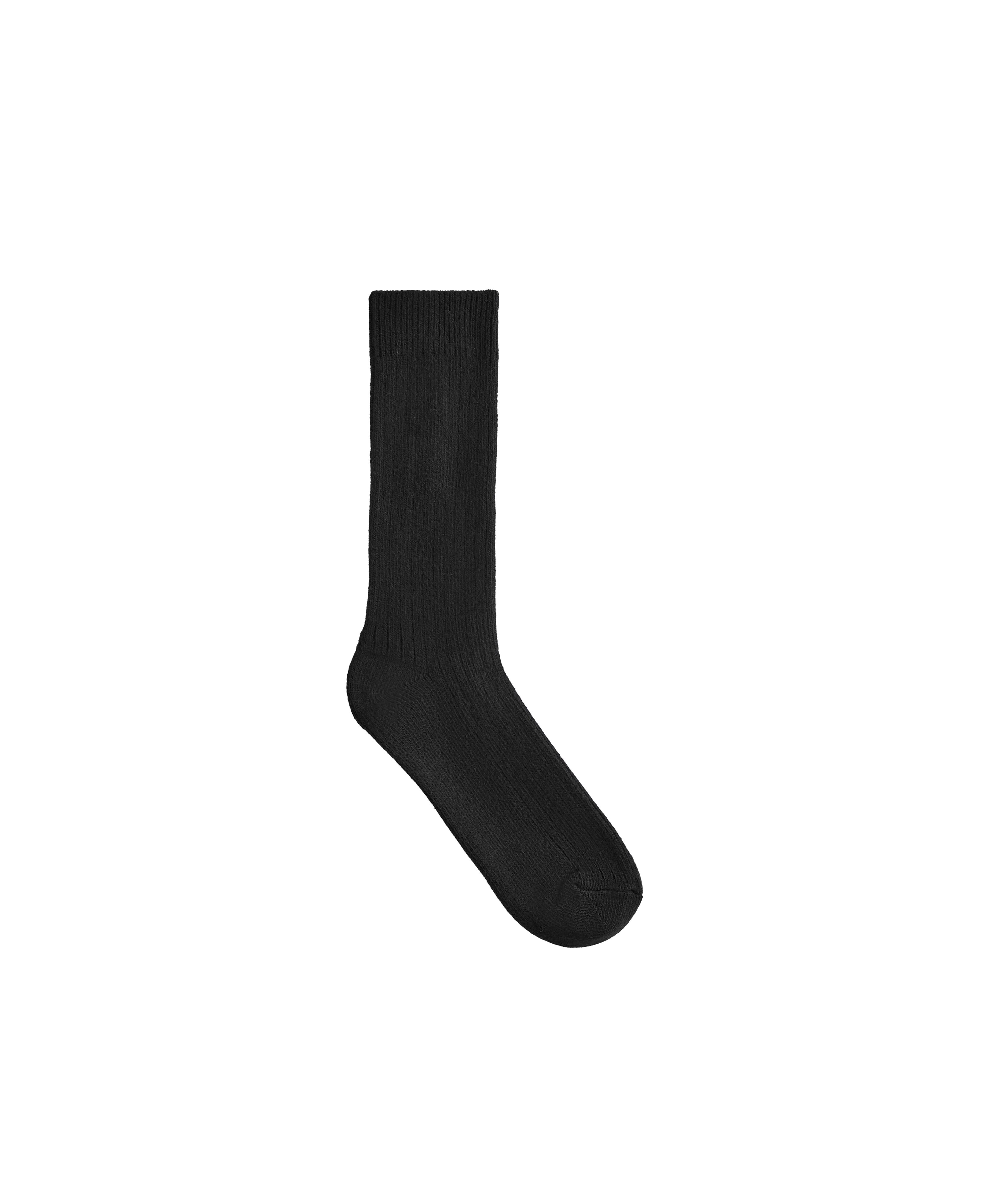Classic socks 15% cashmere 10% wool — BLACK