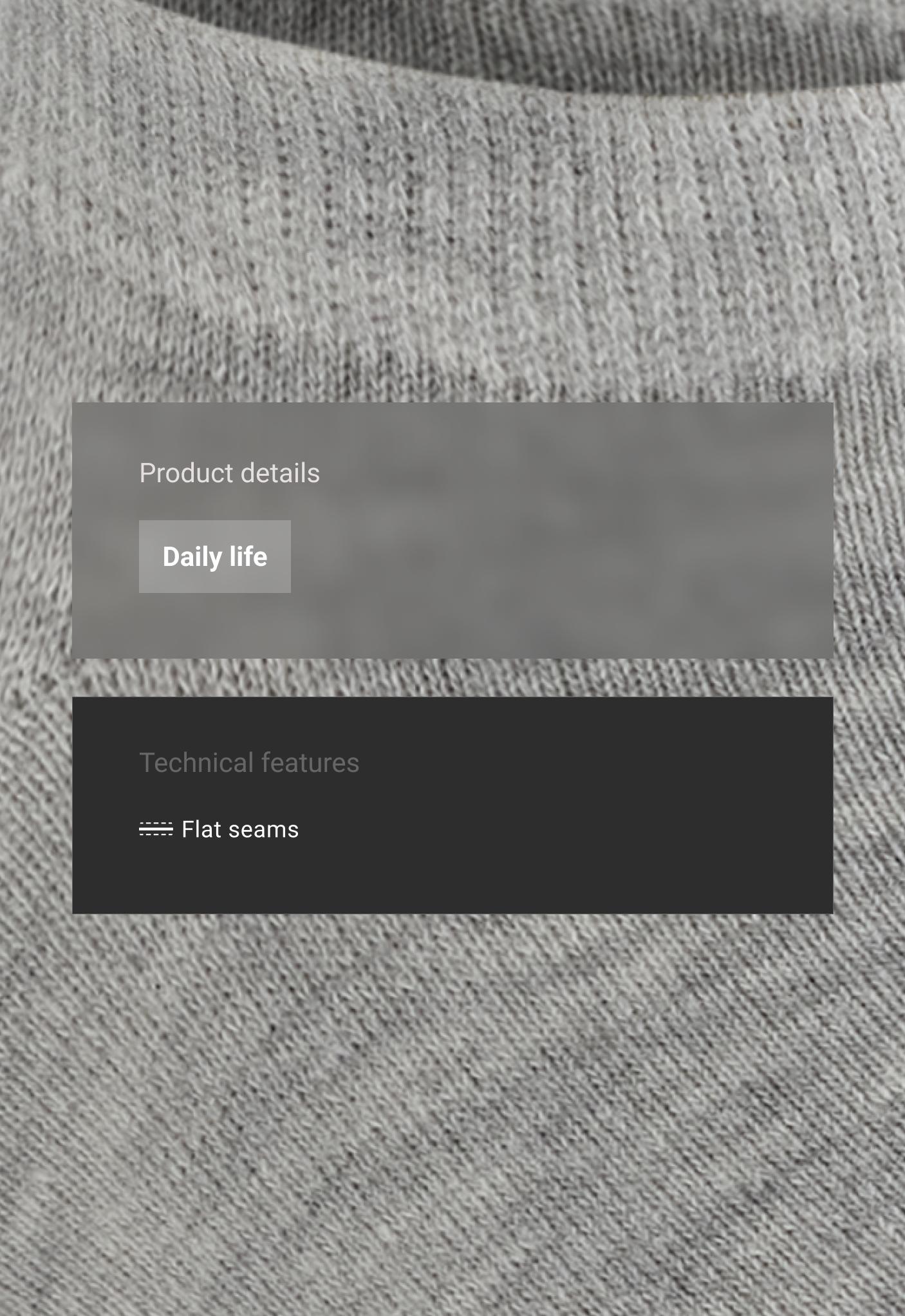 5 pairs of cotton sneaker socks — PALE GREY MELANGE