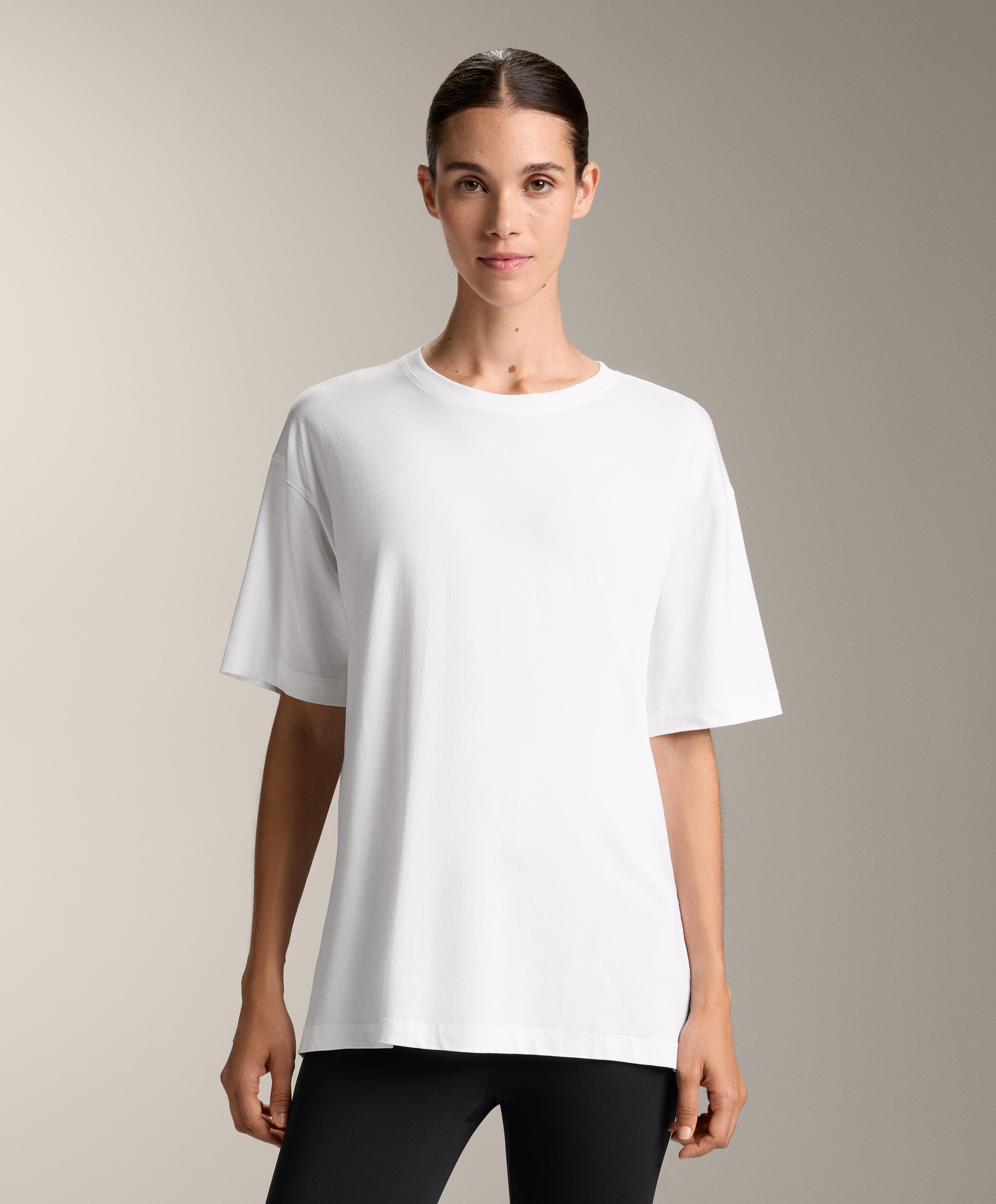 Short sleeve cotton blend T-shirt