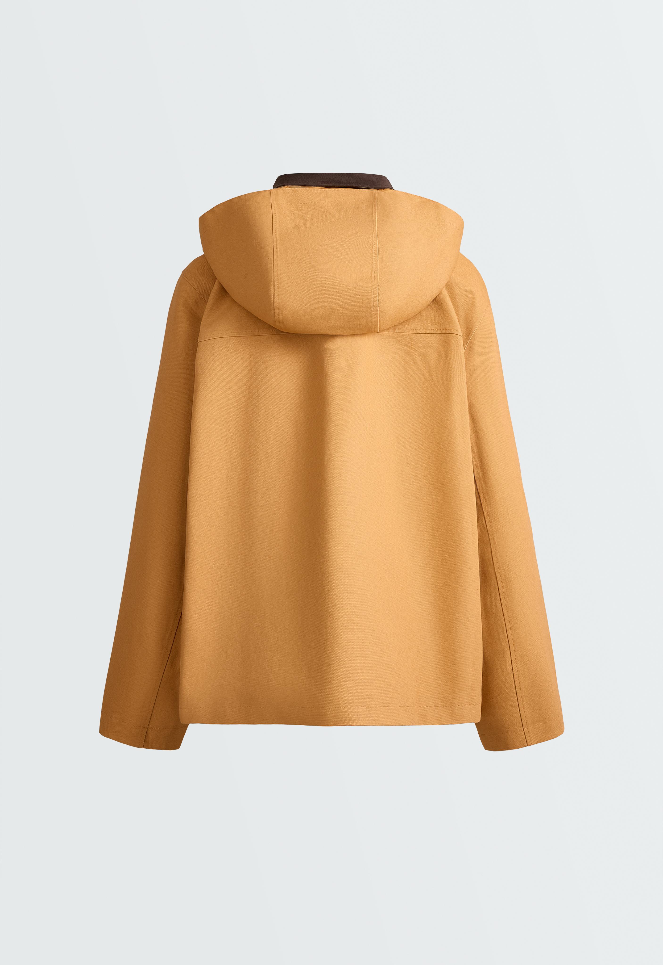 10k waterproof 100% cotton canvas jacket — MUSTARD