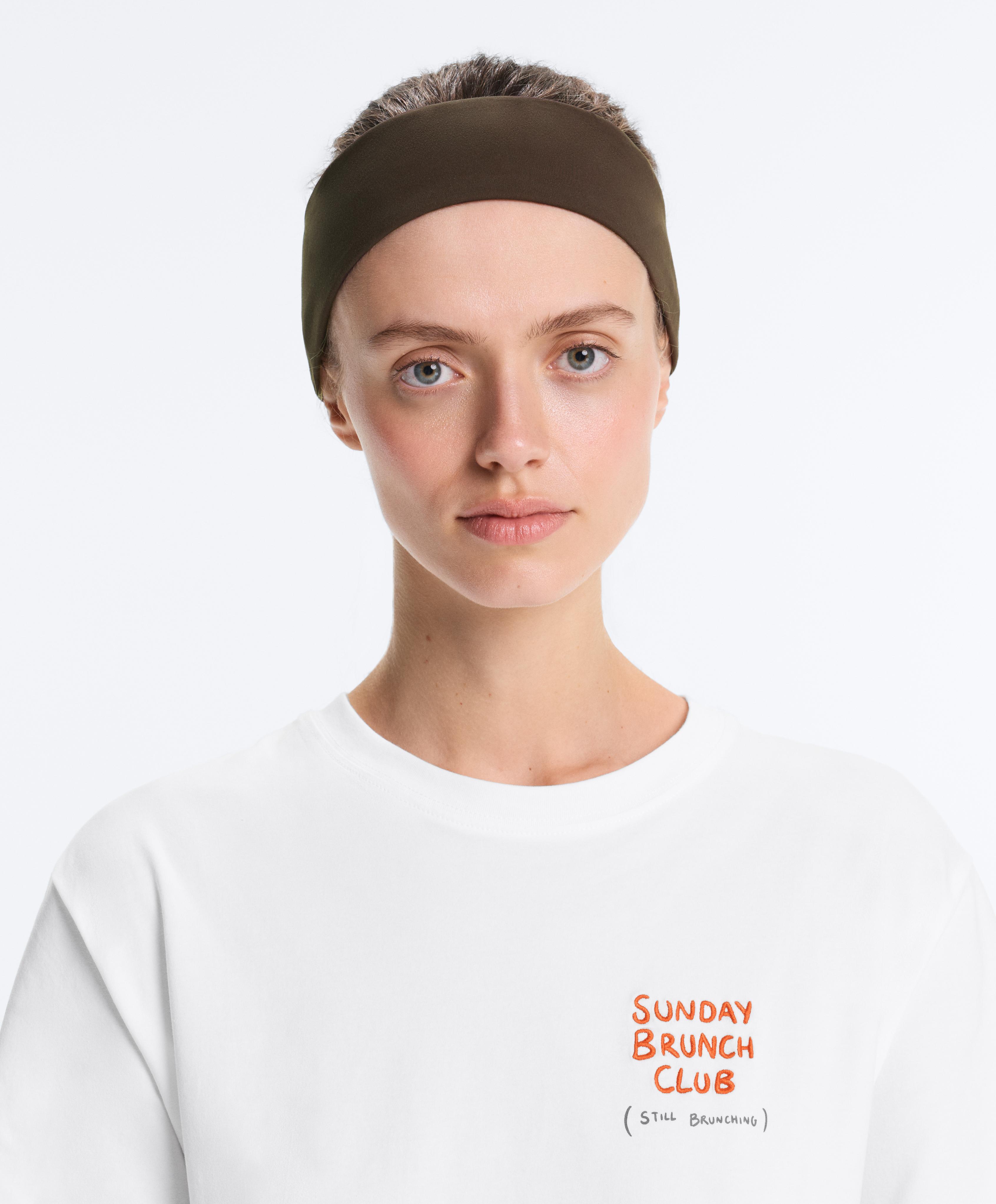 7cm reflective adjustable sports headband — DARK BROWN