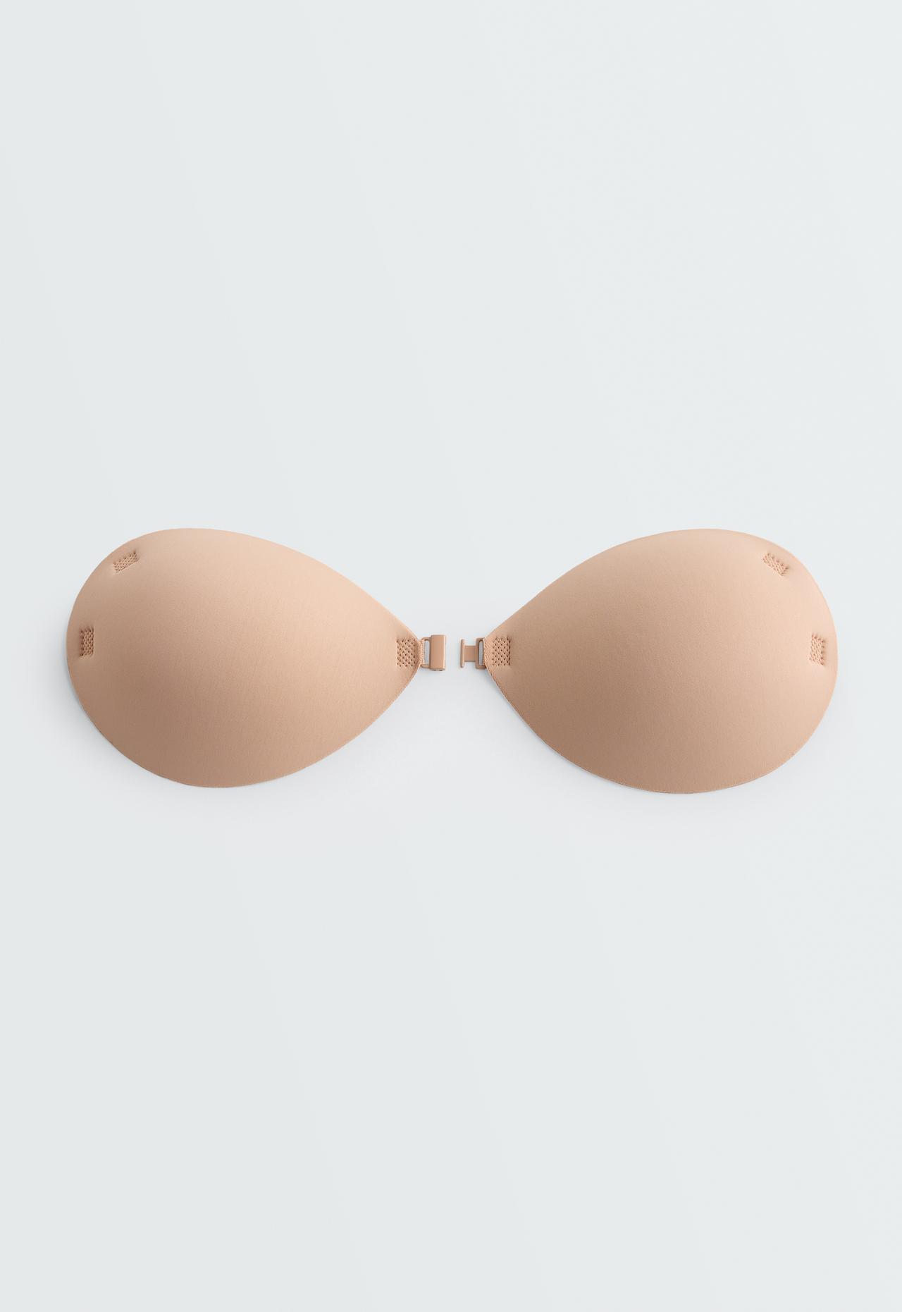 Adhesive fabric cups — BEIGE