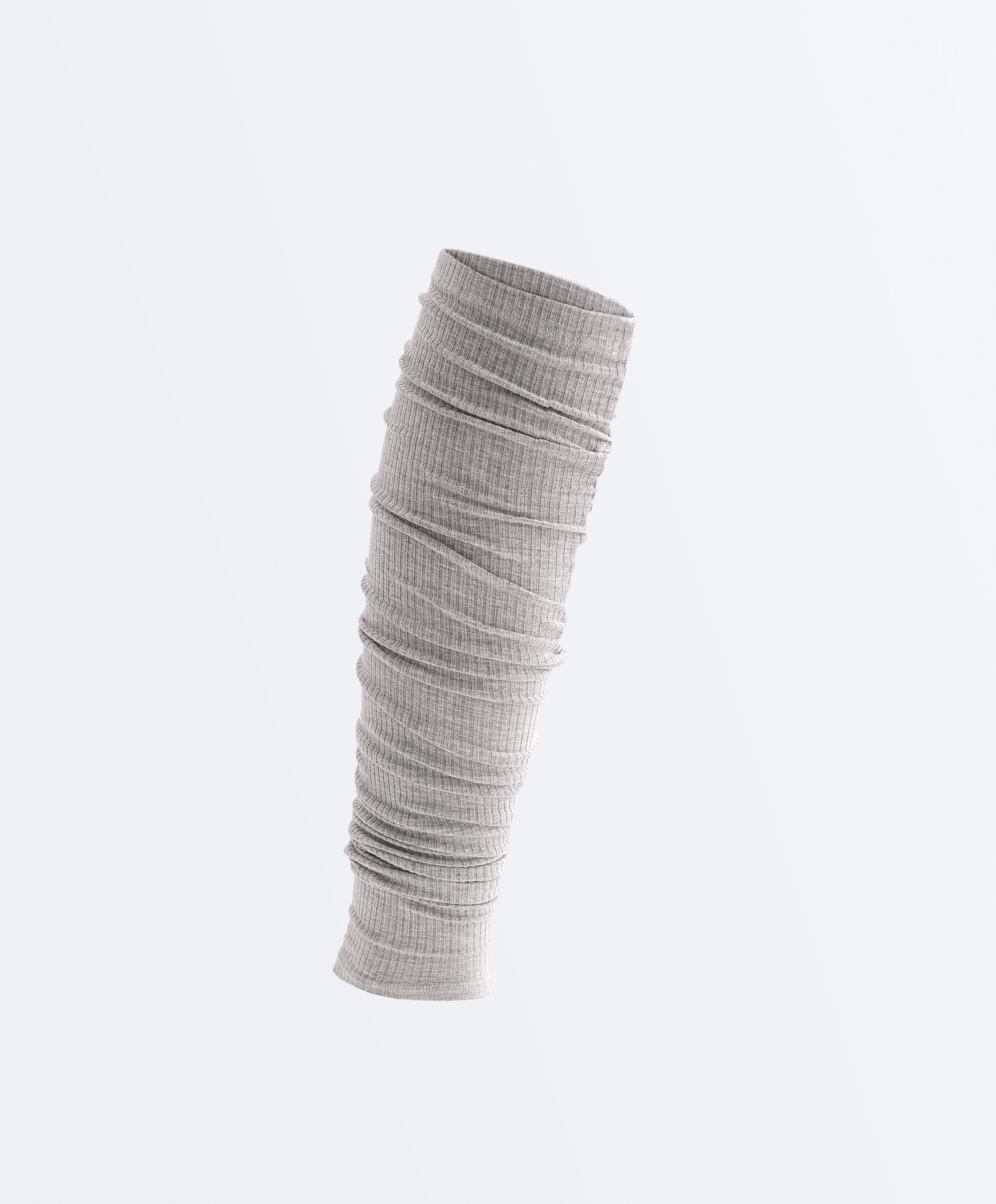 Modal blend legwarmers — PALE GREY MELANGE