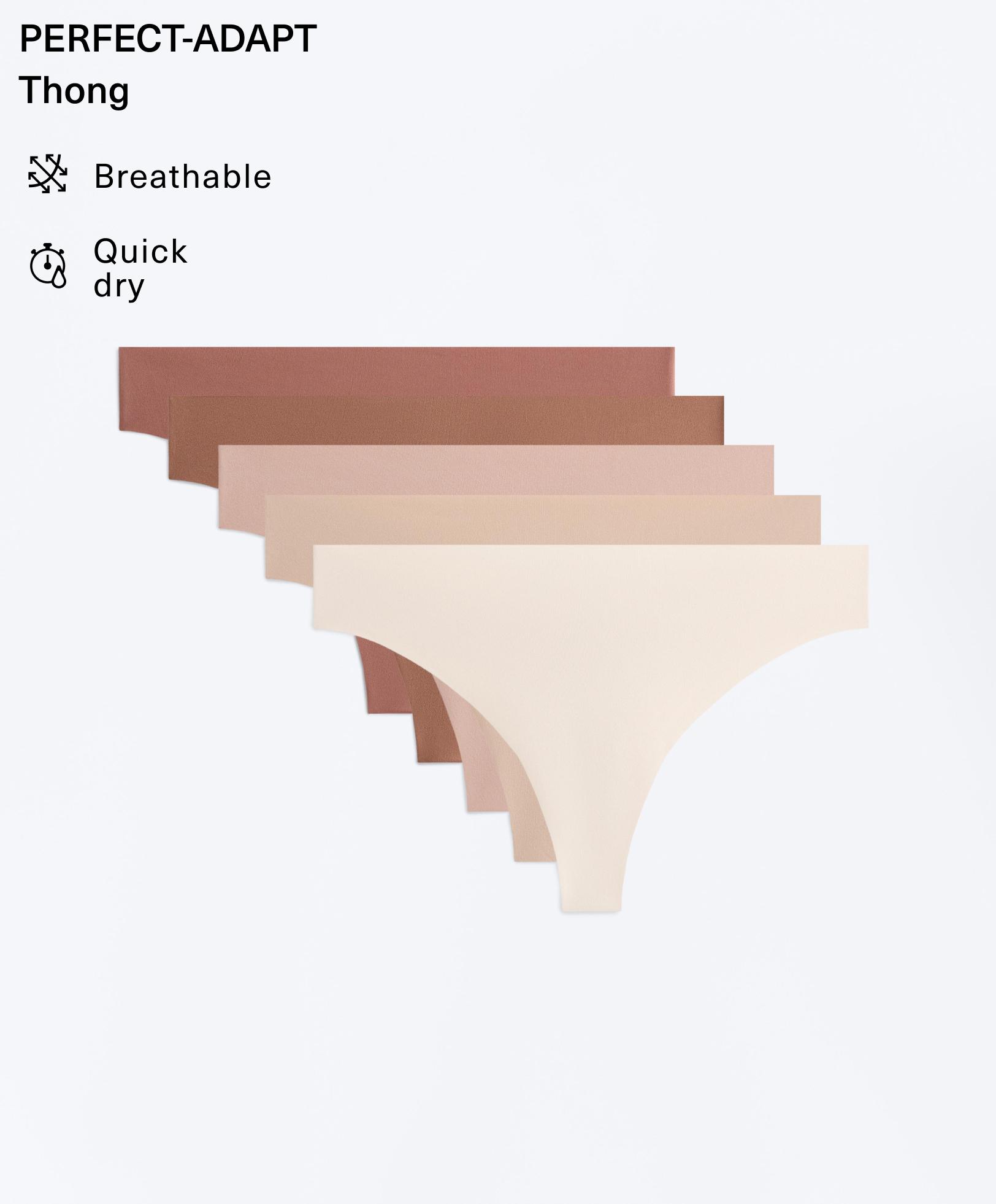 5 unsichtbare PANTONE™ Tangas aus Polyamidmischung