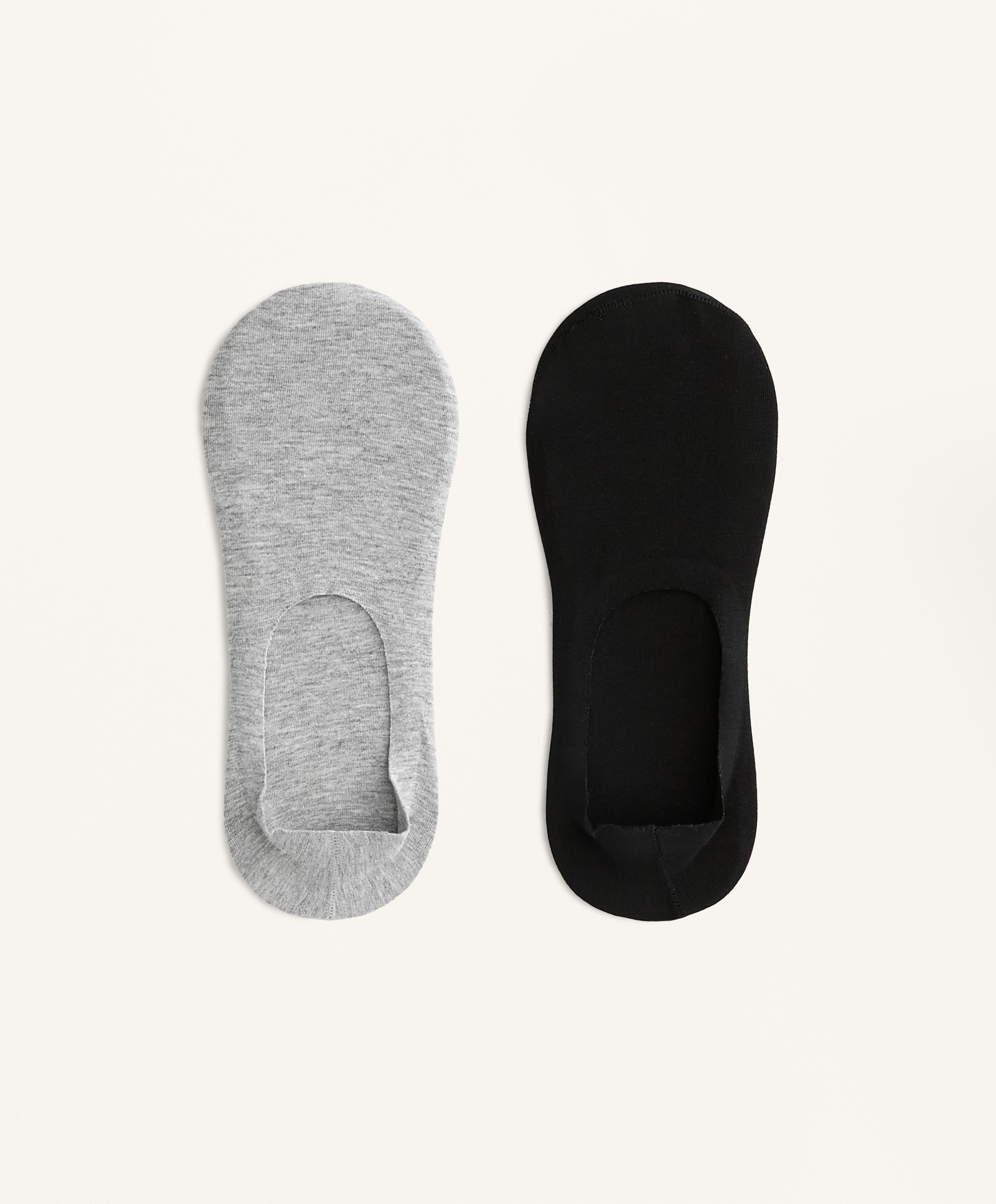 2 paires de chaussettes invisibles en mélange de coton high cut 2 paires de chaussettes invisibles en mélange de coton high cut