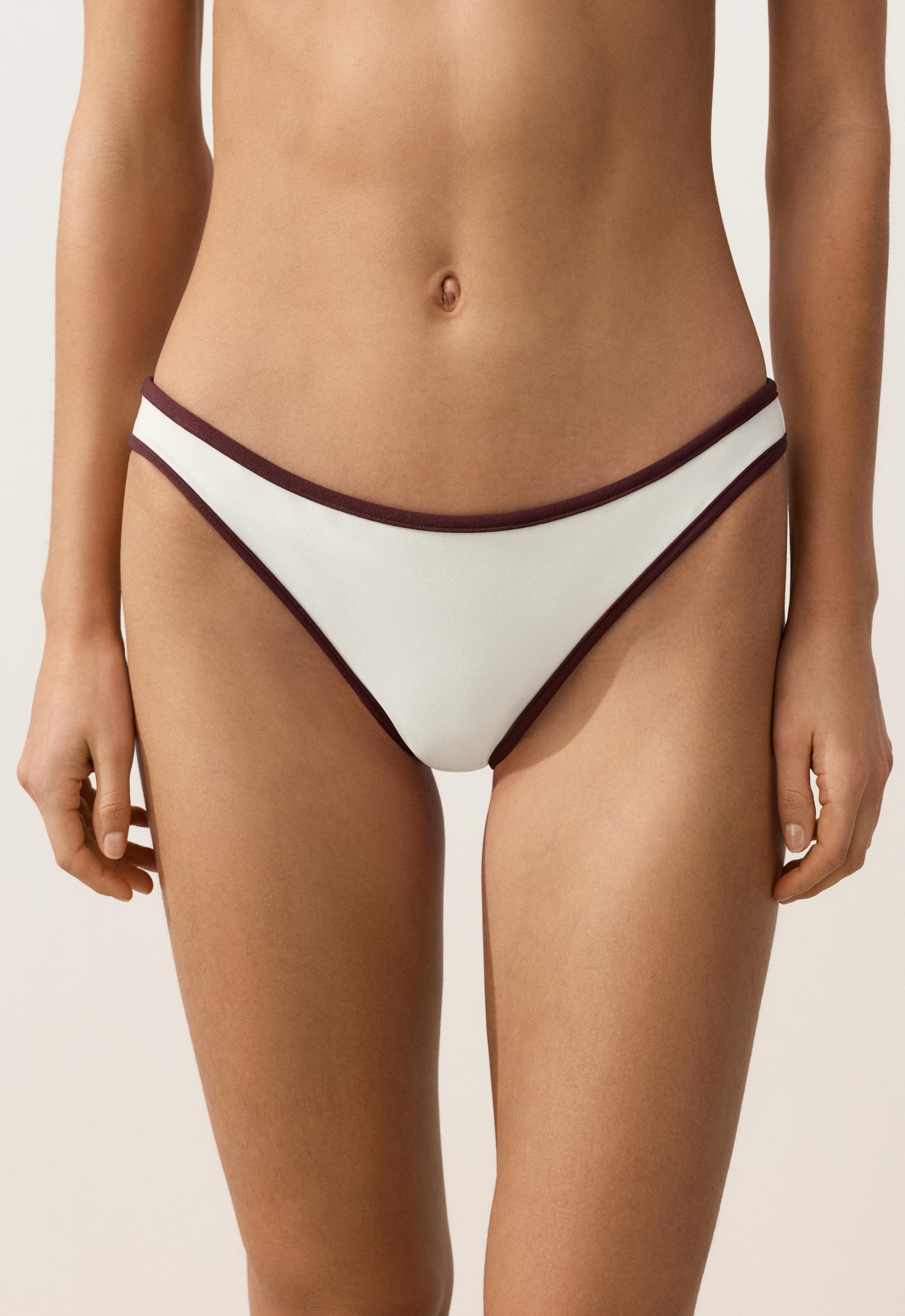 Contrast trim classic bikini briefs - Sale