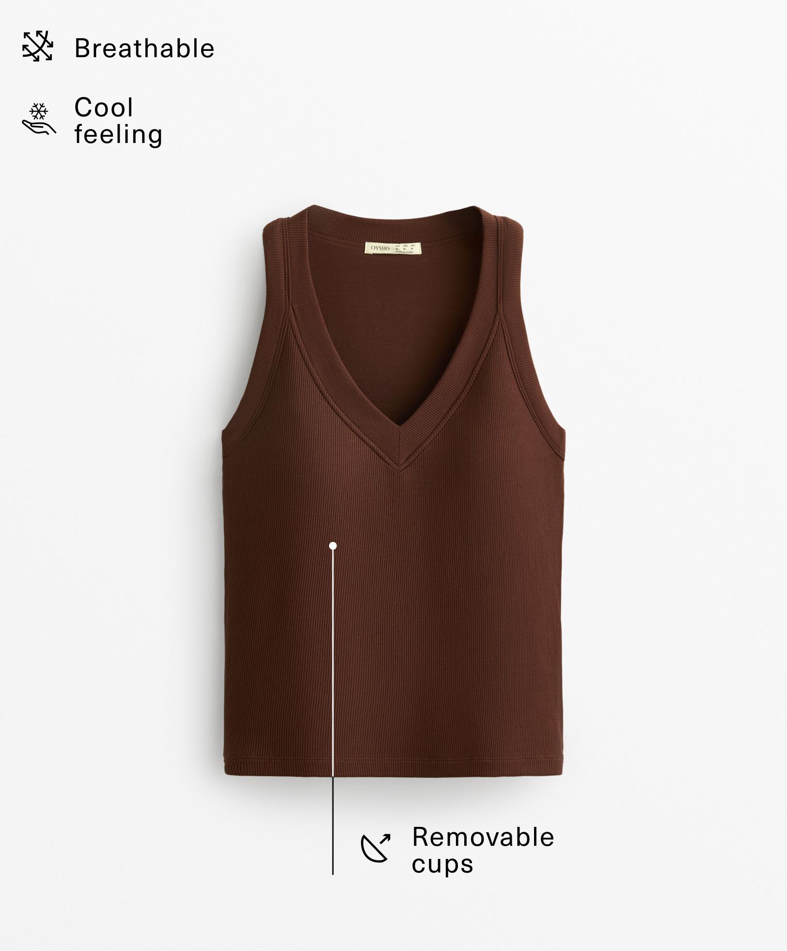 Rib modal blend tank top