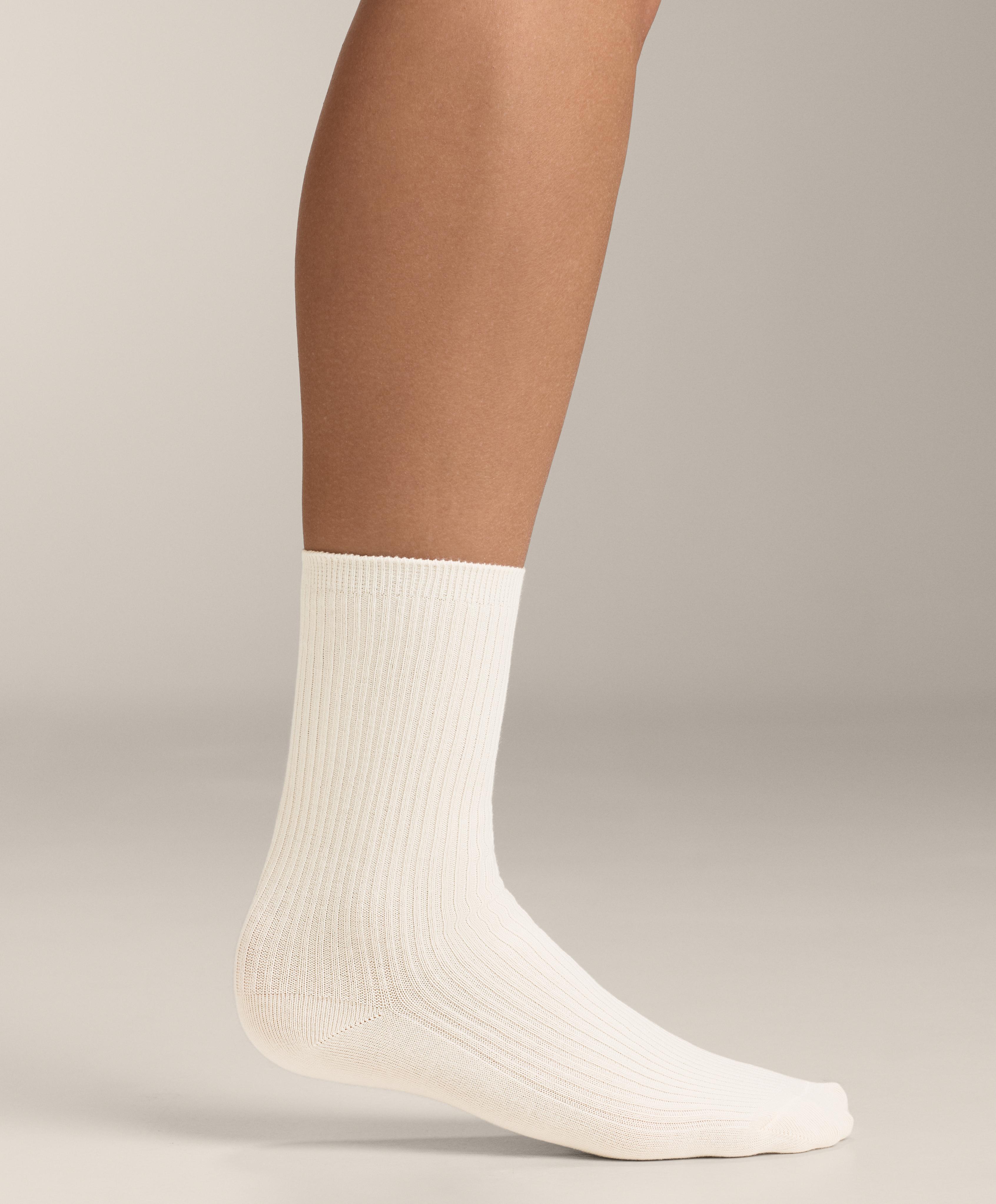5 pairs of cotton blend classic socks — PALE YELLOW
