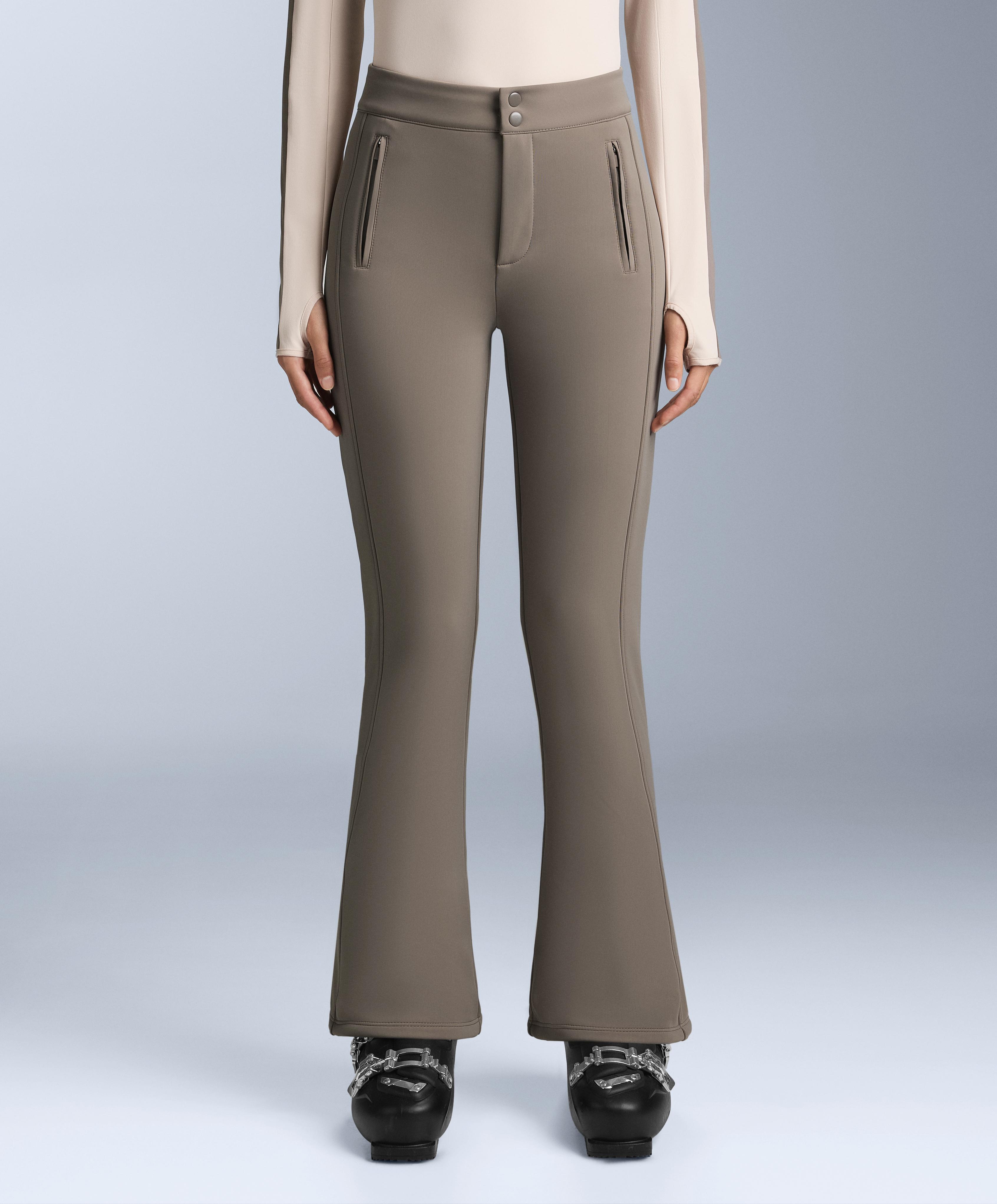 Water-resistant flare stretch SKI trousers