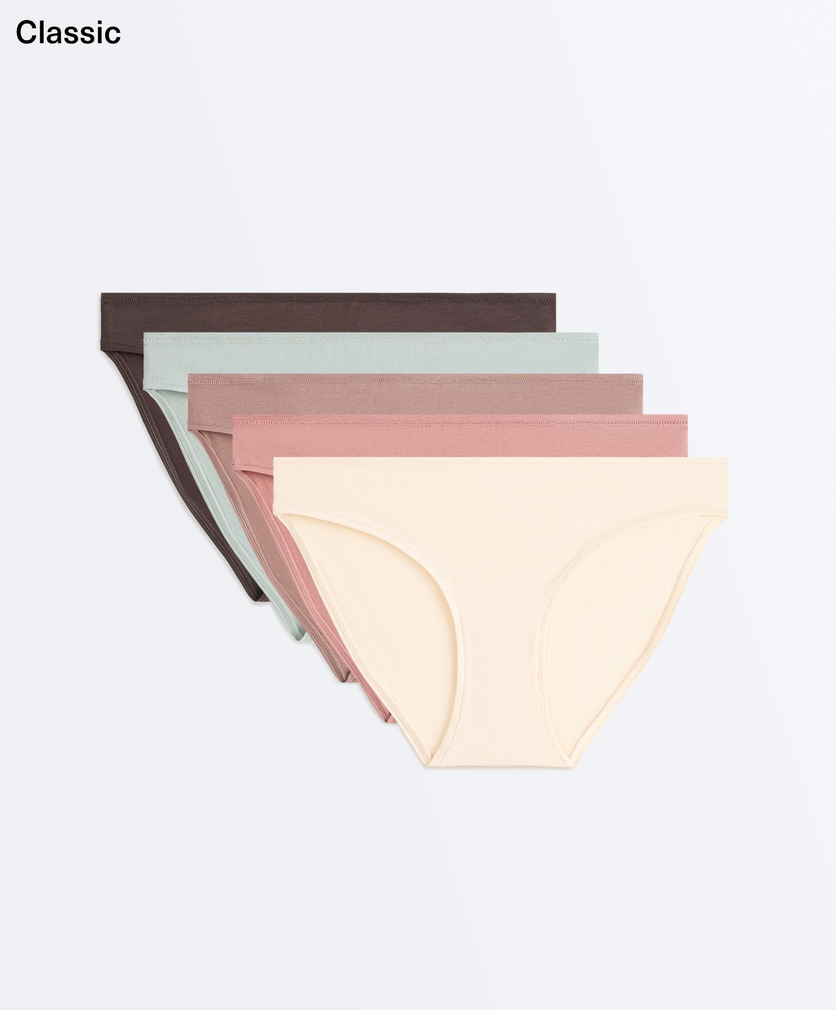 5 cotton blend classic briefs — ROSETTE BLUSH