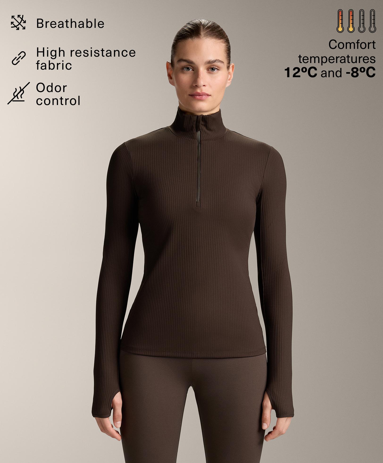 Thermal base layer rib T-shirt - Sale