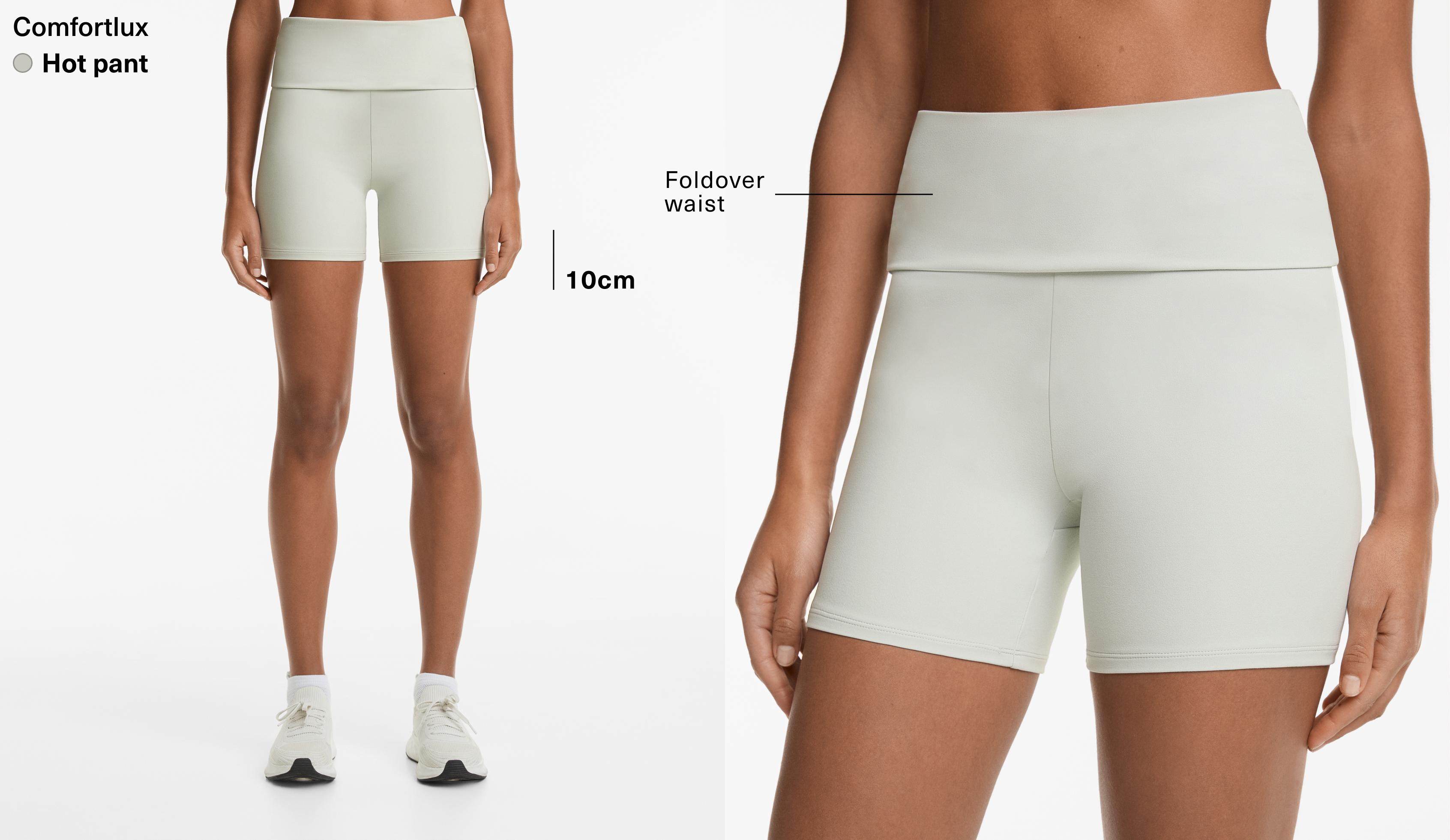 Comfortlux 10cm foldover waist hot pants - Sale