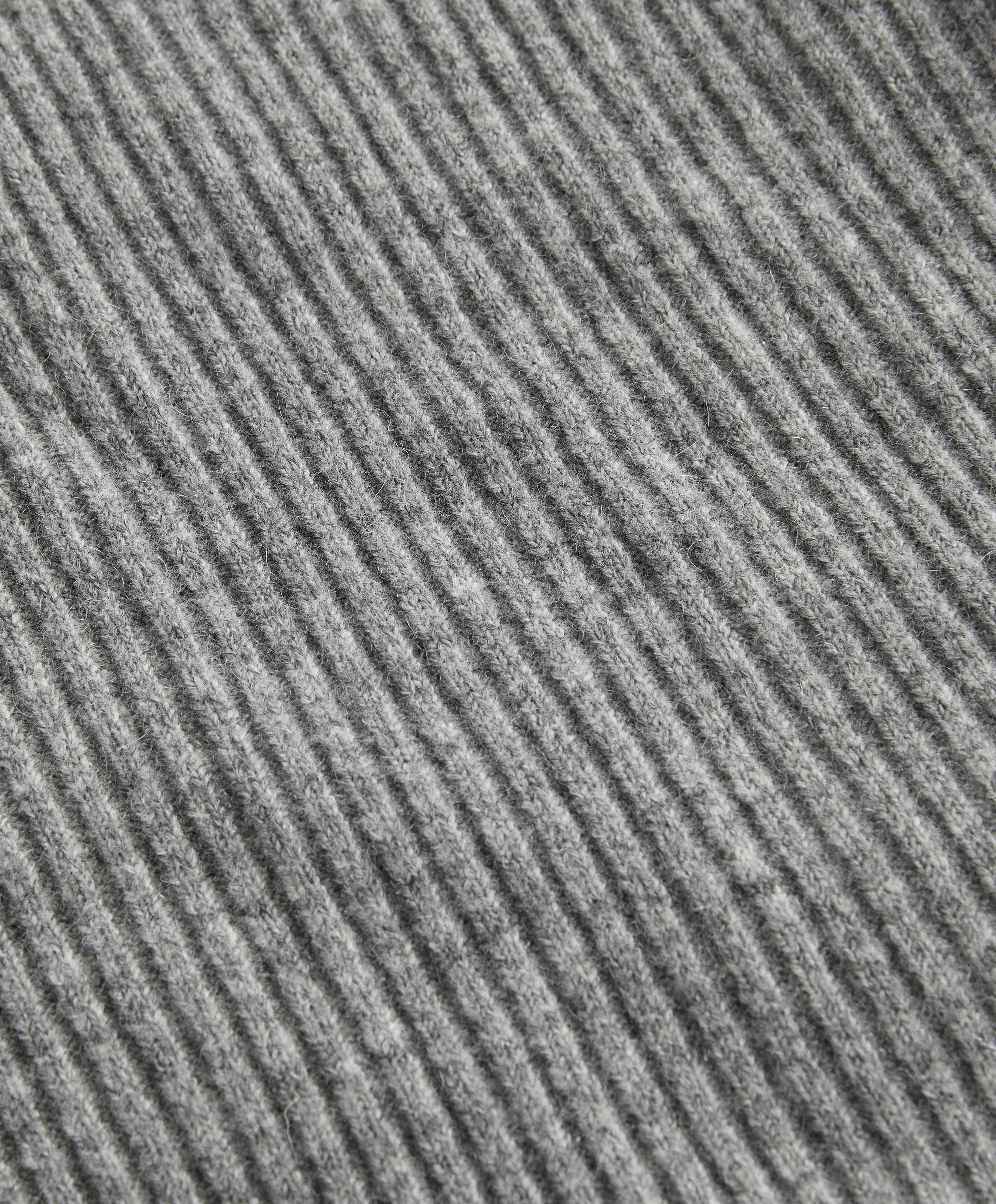 Rib knit balaclava