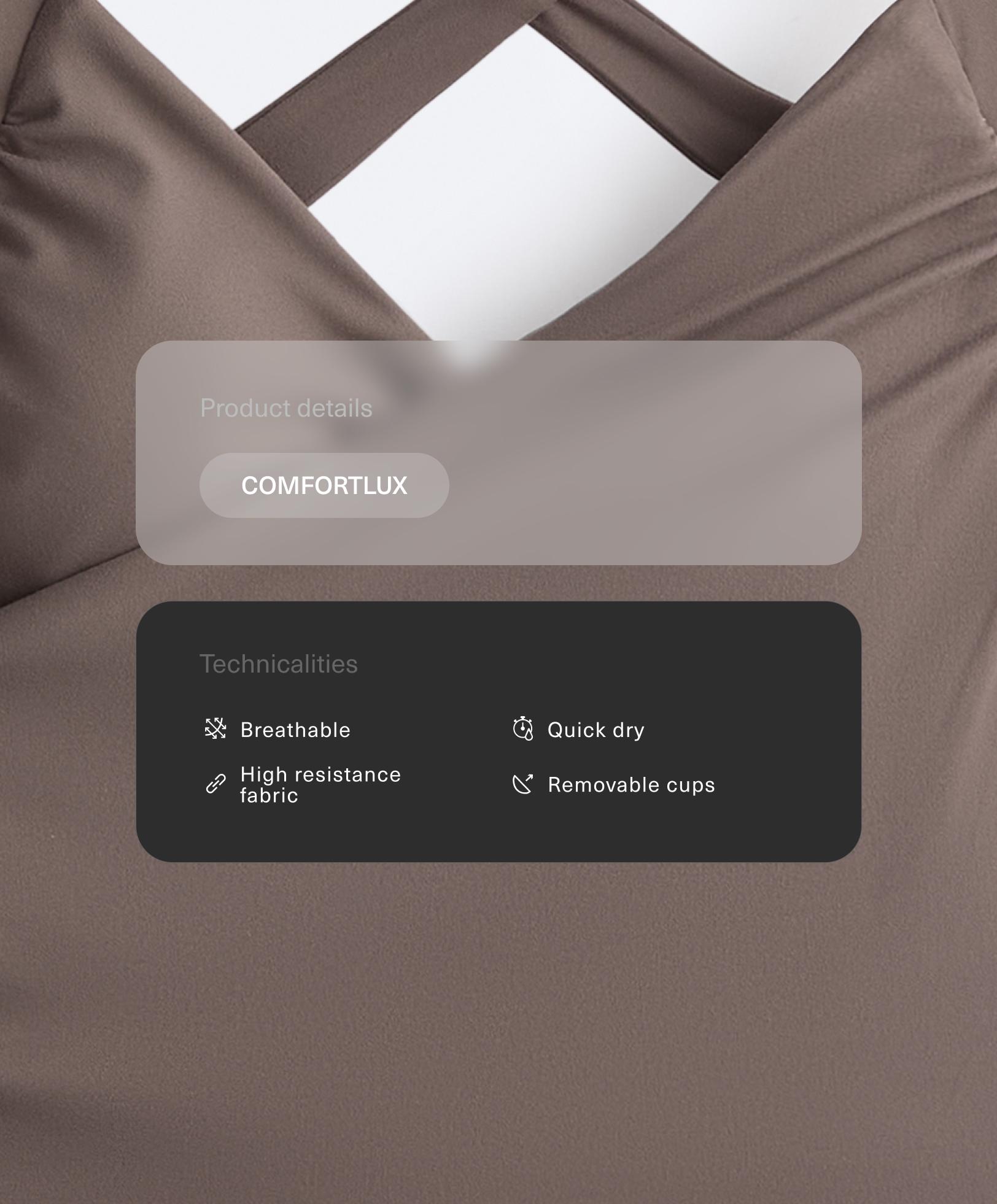 Tank top Comfortlux prekrížený