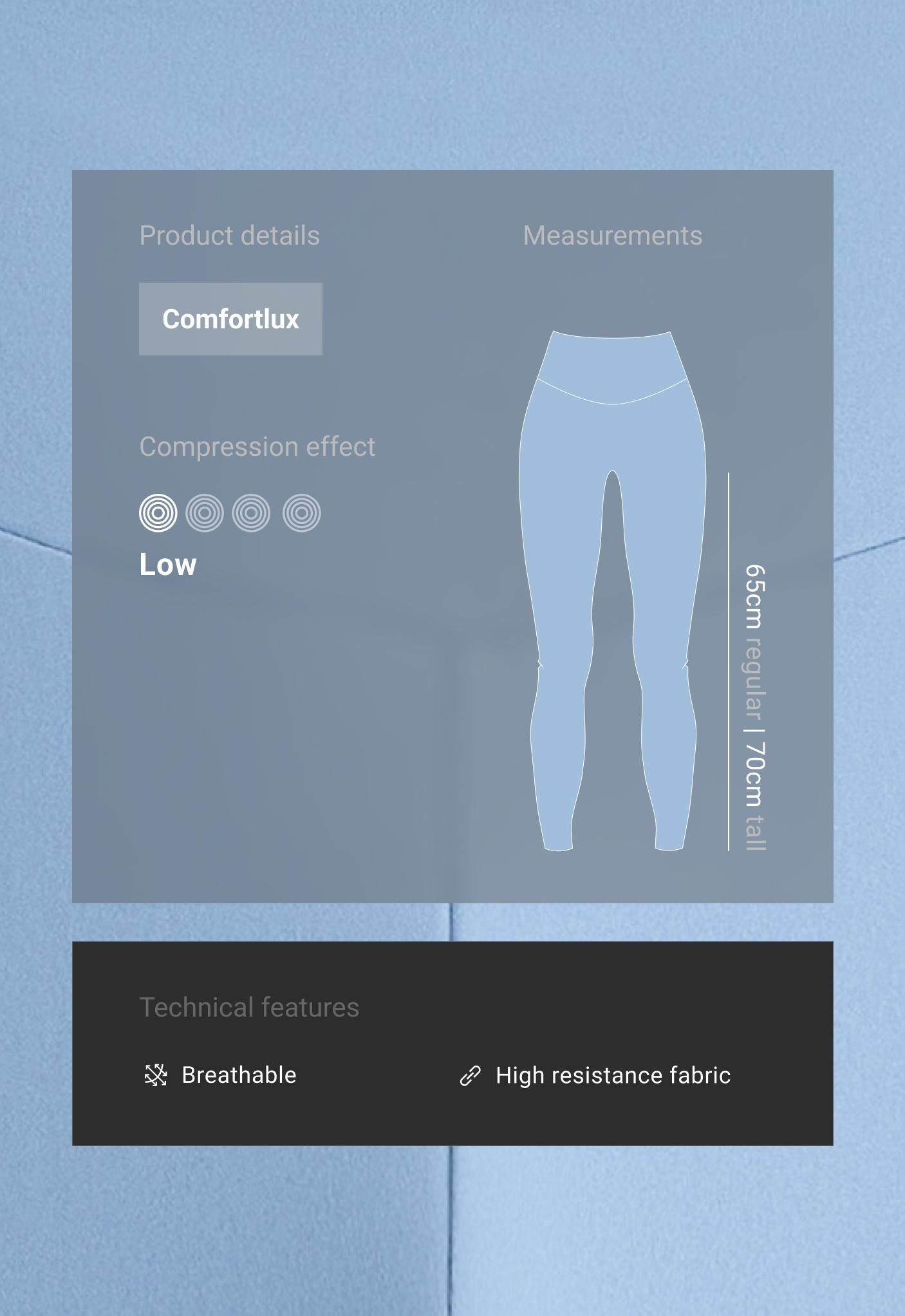 Comfortlux high-waisted ankle-length leggings Comfortlux high-waisted ankle-length leggings