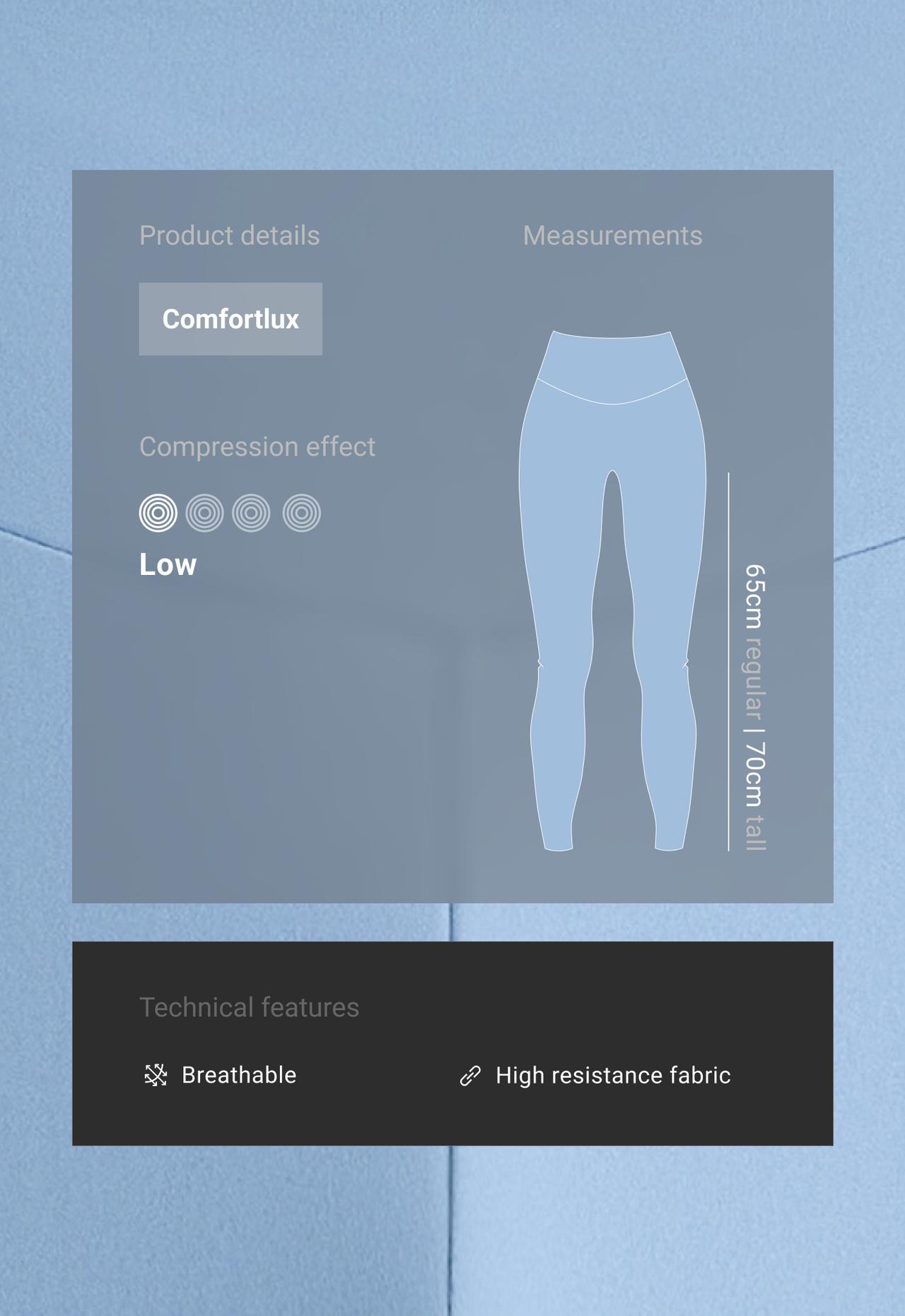 Ankle-length High rise Comfortlux leggings — BLUE