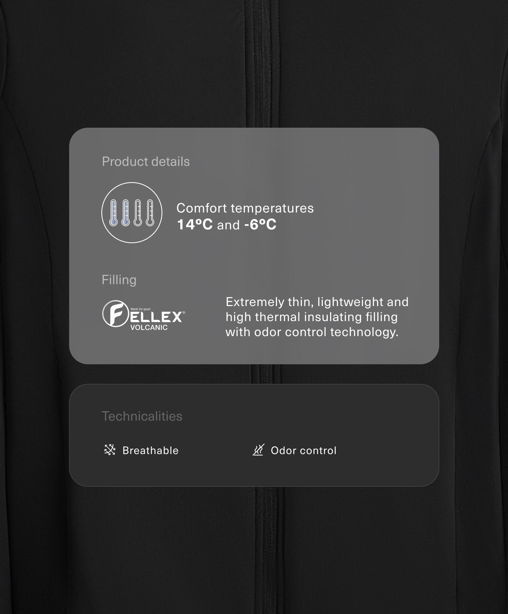 Technisch gewatteerd jasje FELLEX® Volcanic Technisch gewatteerd jasje FELLEX® Volcanic