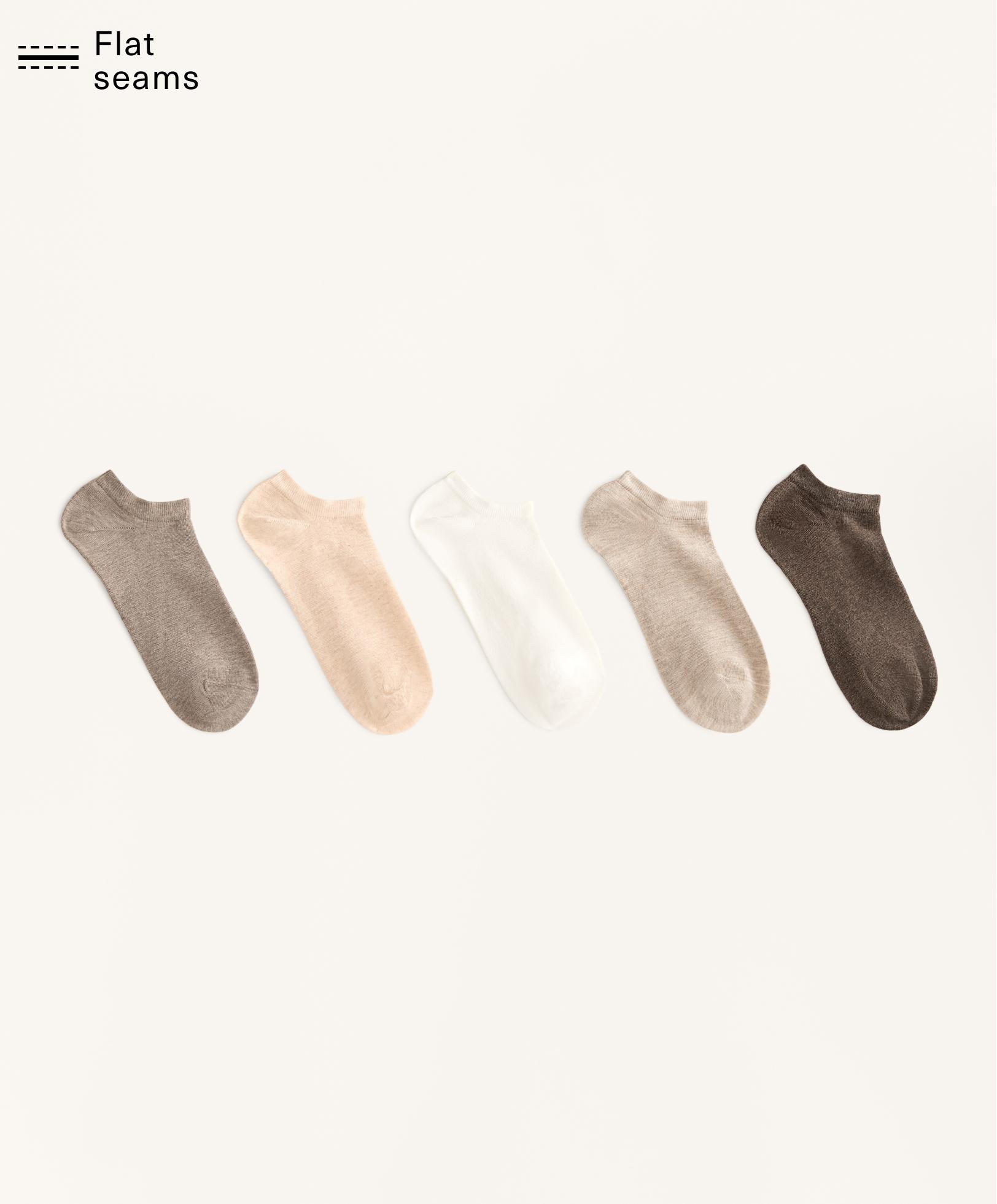 5 pairs of cotton blend trainer socks