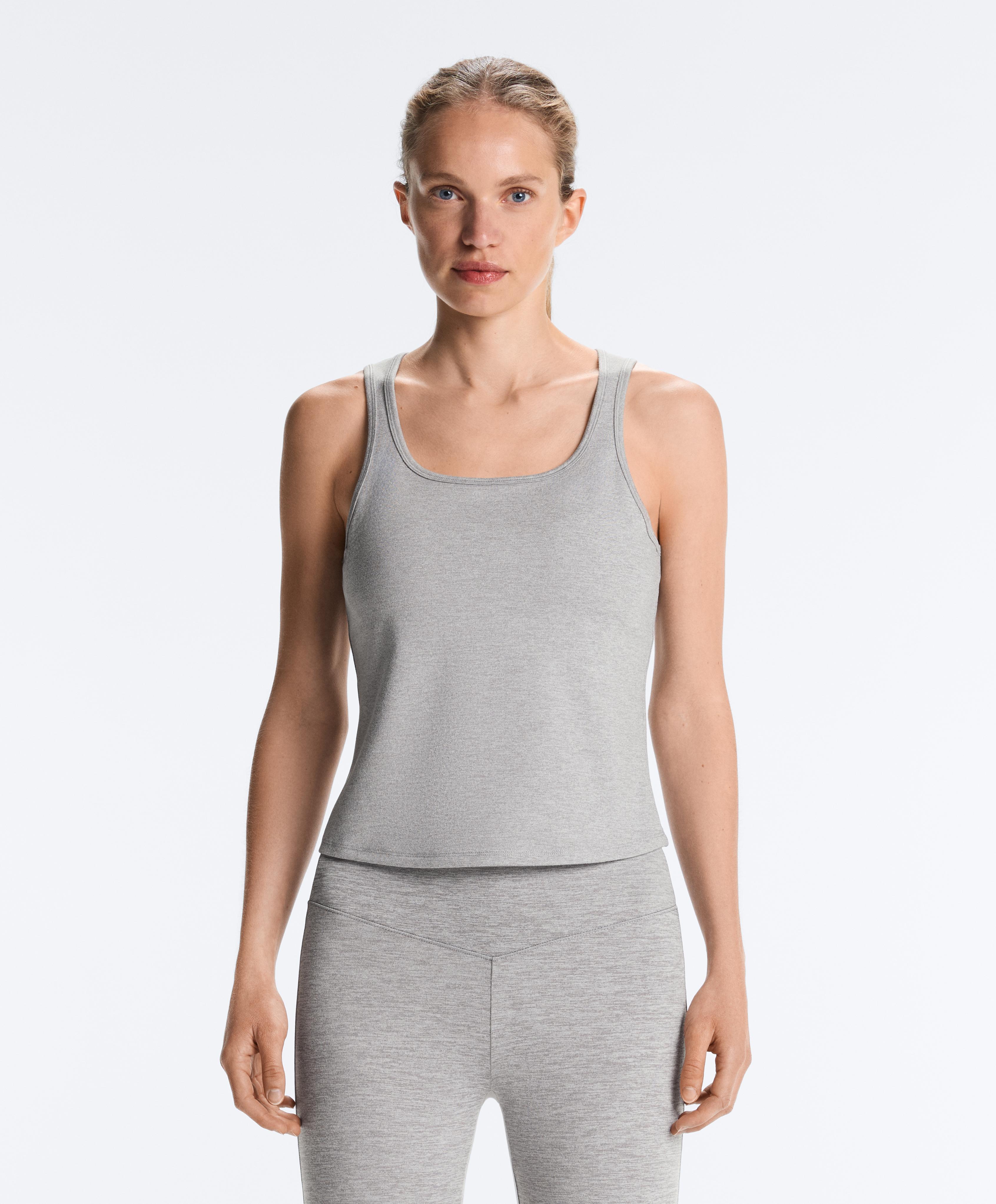 Tank top Evermove se čtvercovým výstřihem
