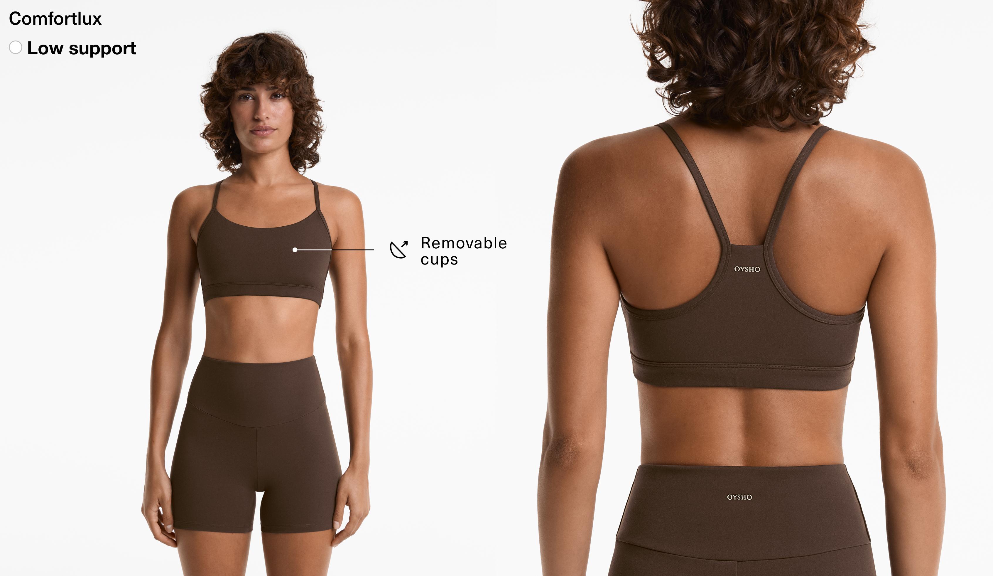 Light-support Comfortlux sports bra with cups
