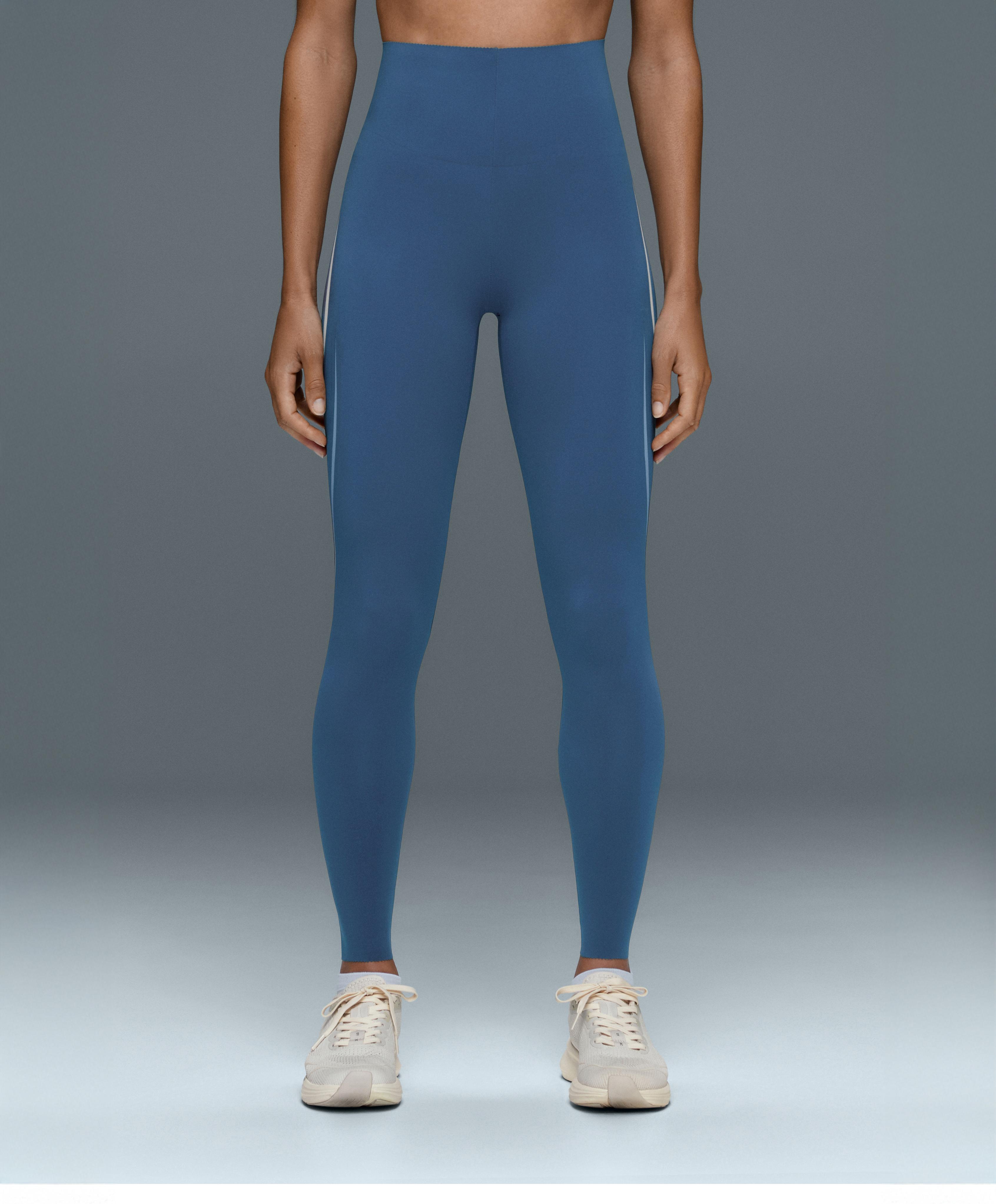 لغينغ للكاحل عالي الخصر compressive بخطوط