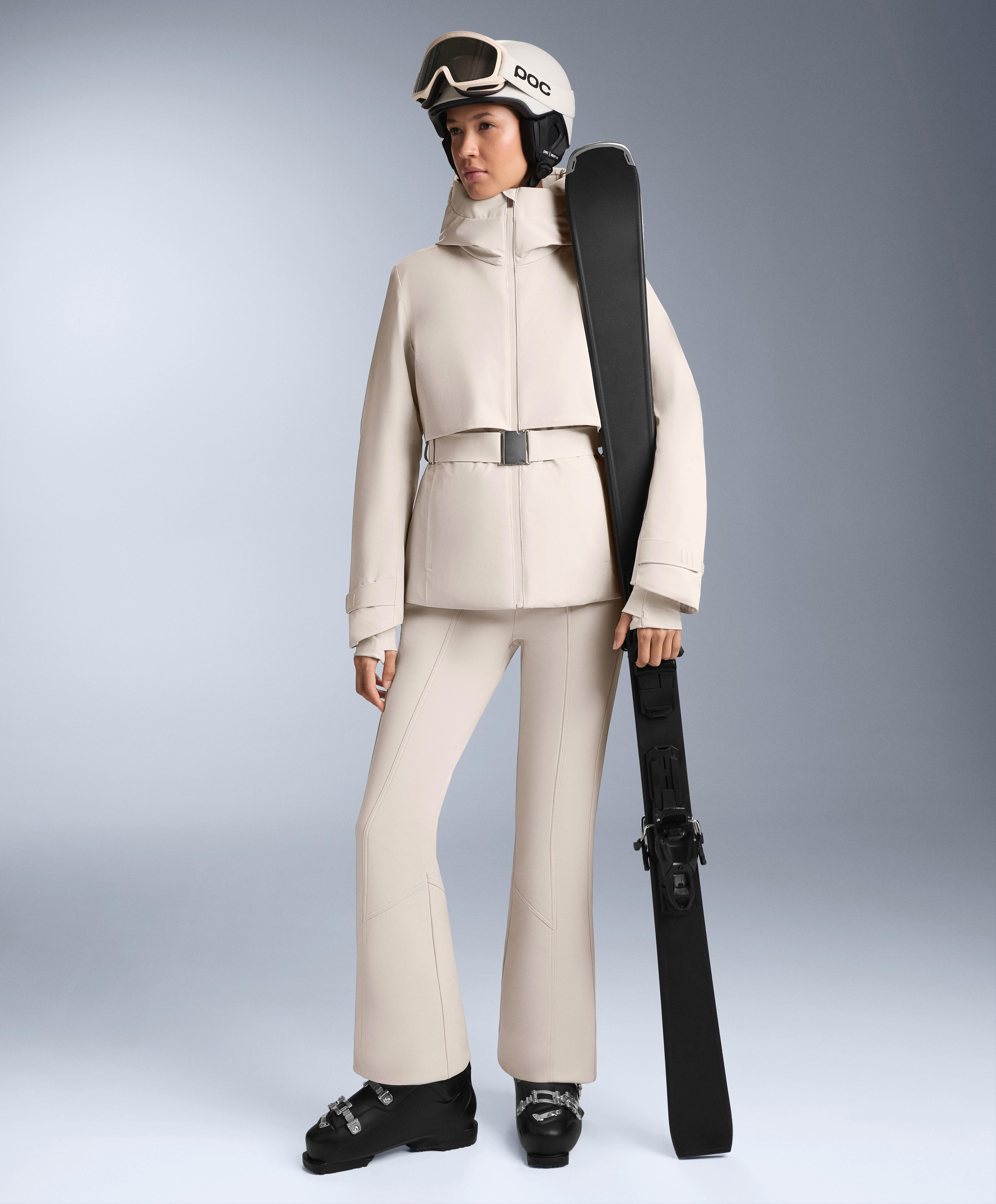 Pantaloni elasticizzati flare high rise SKI resistenti all'acqua Pantaloni elasticizzati flare high rise SKI resistenti all'acqua