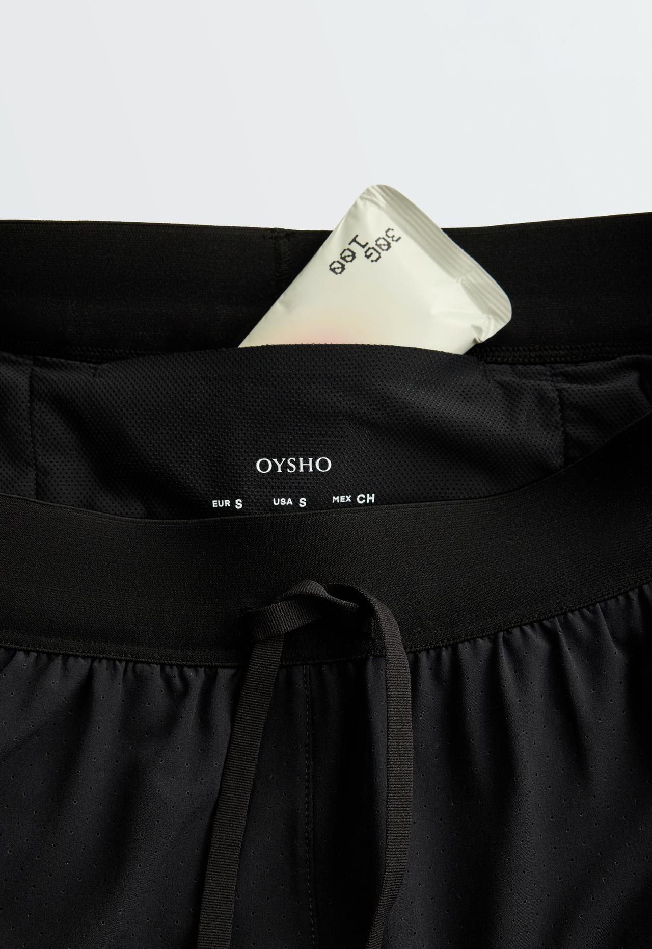 Technical Shorts Mid rise 7cm — BLACK