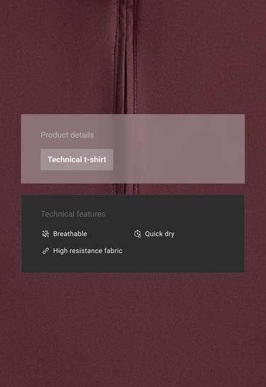 Half-zip sleeveless top — BURGUNDY 2