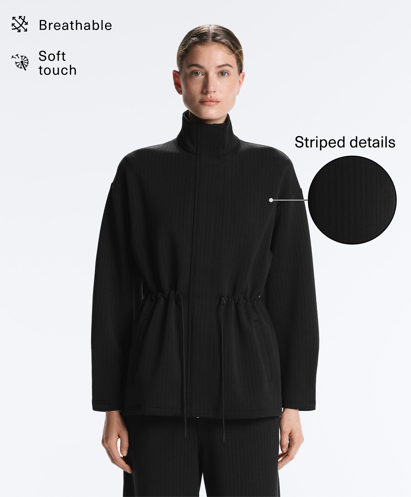 Long Utility jacket with soft-touch modal Long Utility jacket with soft-touch modal