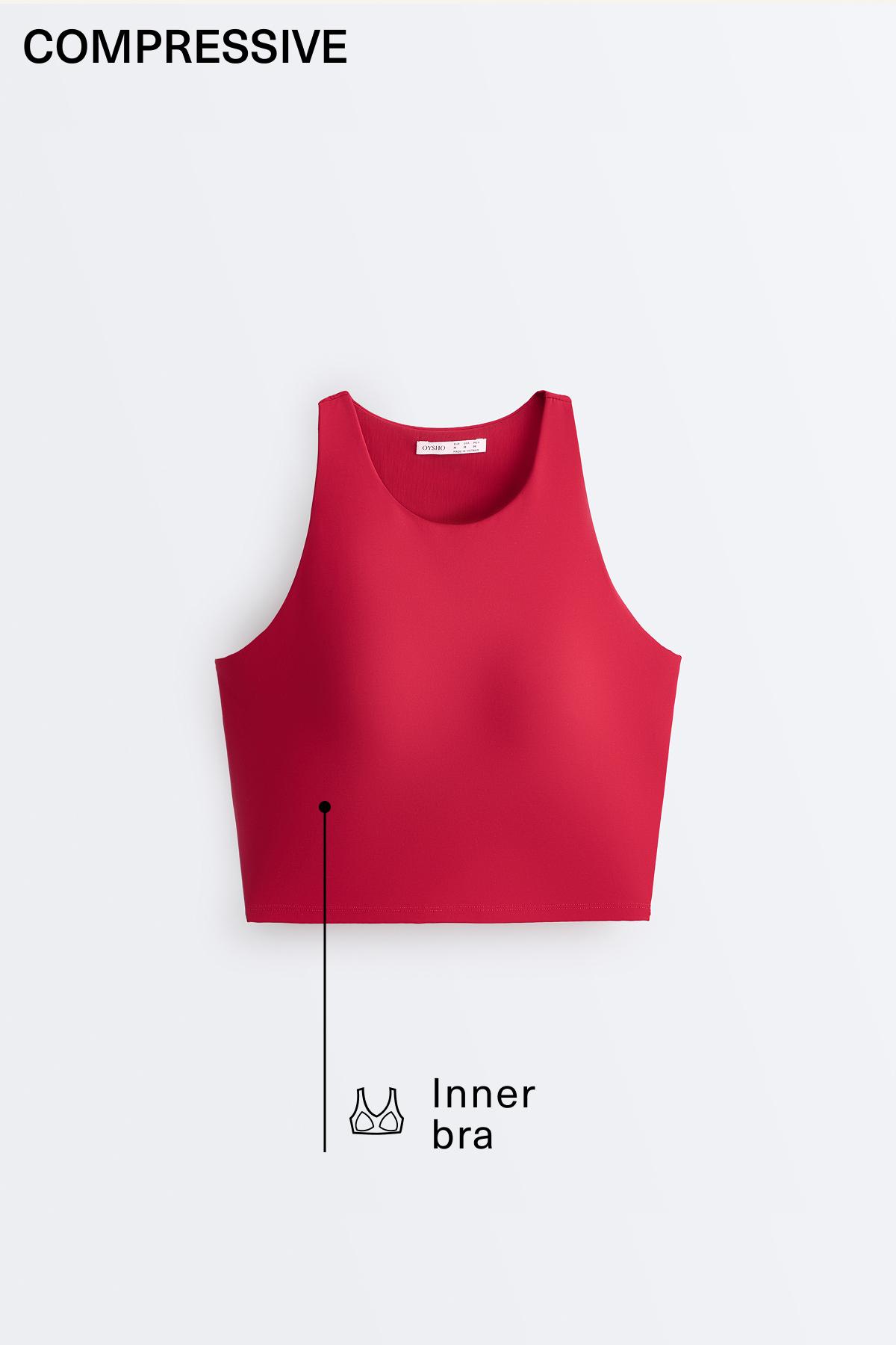 Compressive tank top — RED
