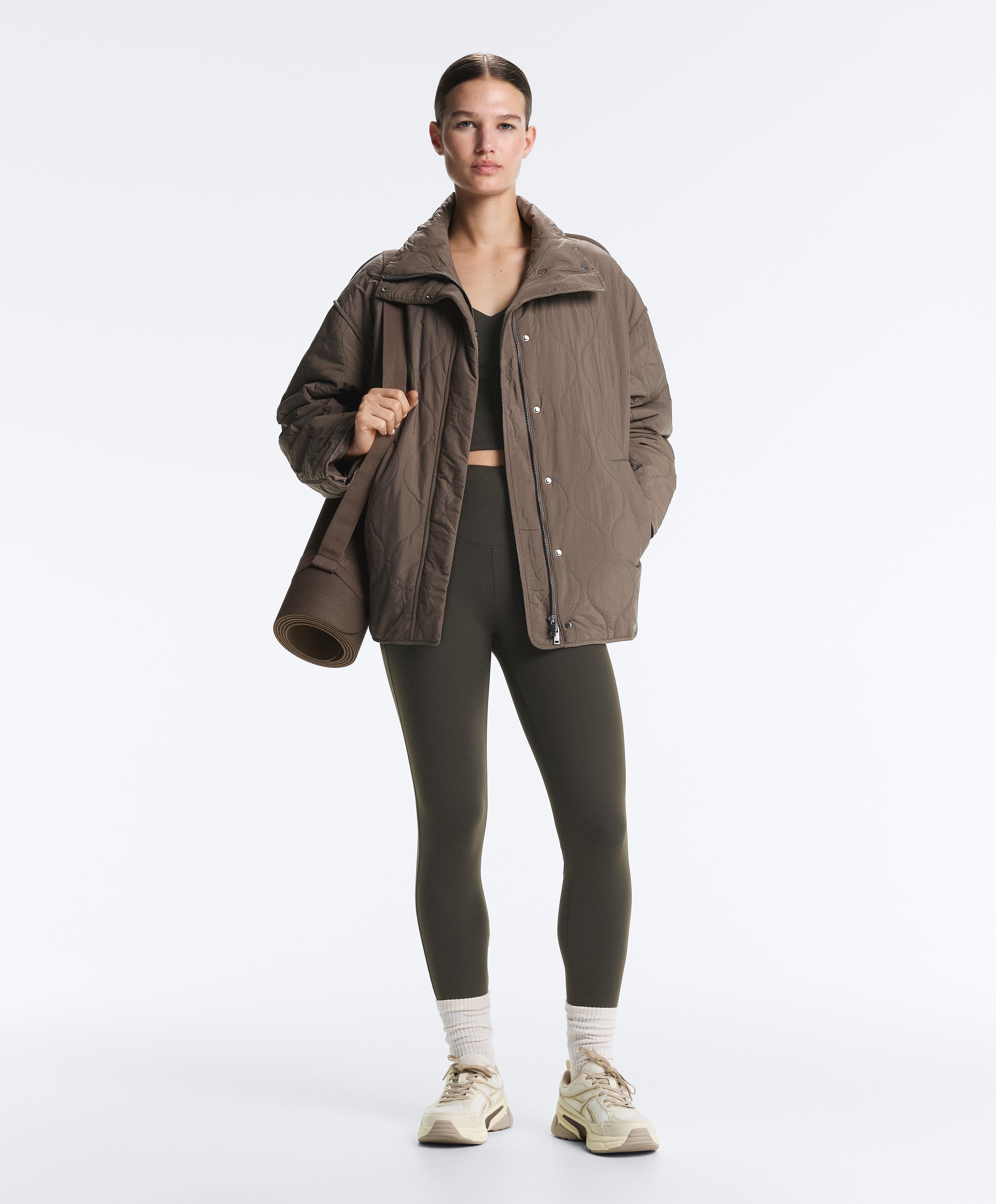 Evermove high-rise ankle-length leggings — BROWN