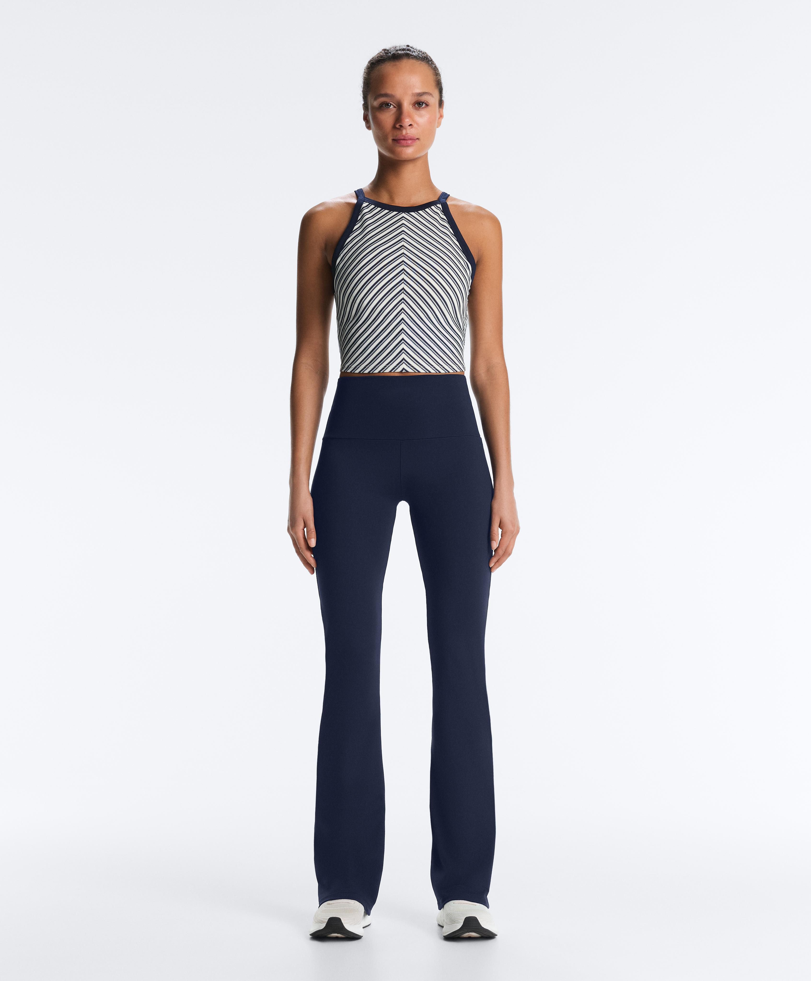 Comfortlux striped tank top — NAVY BLUE