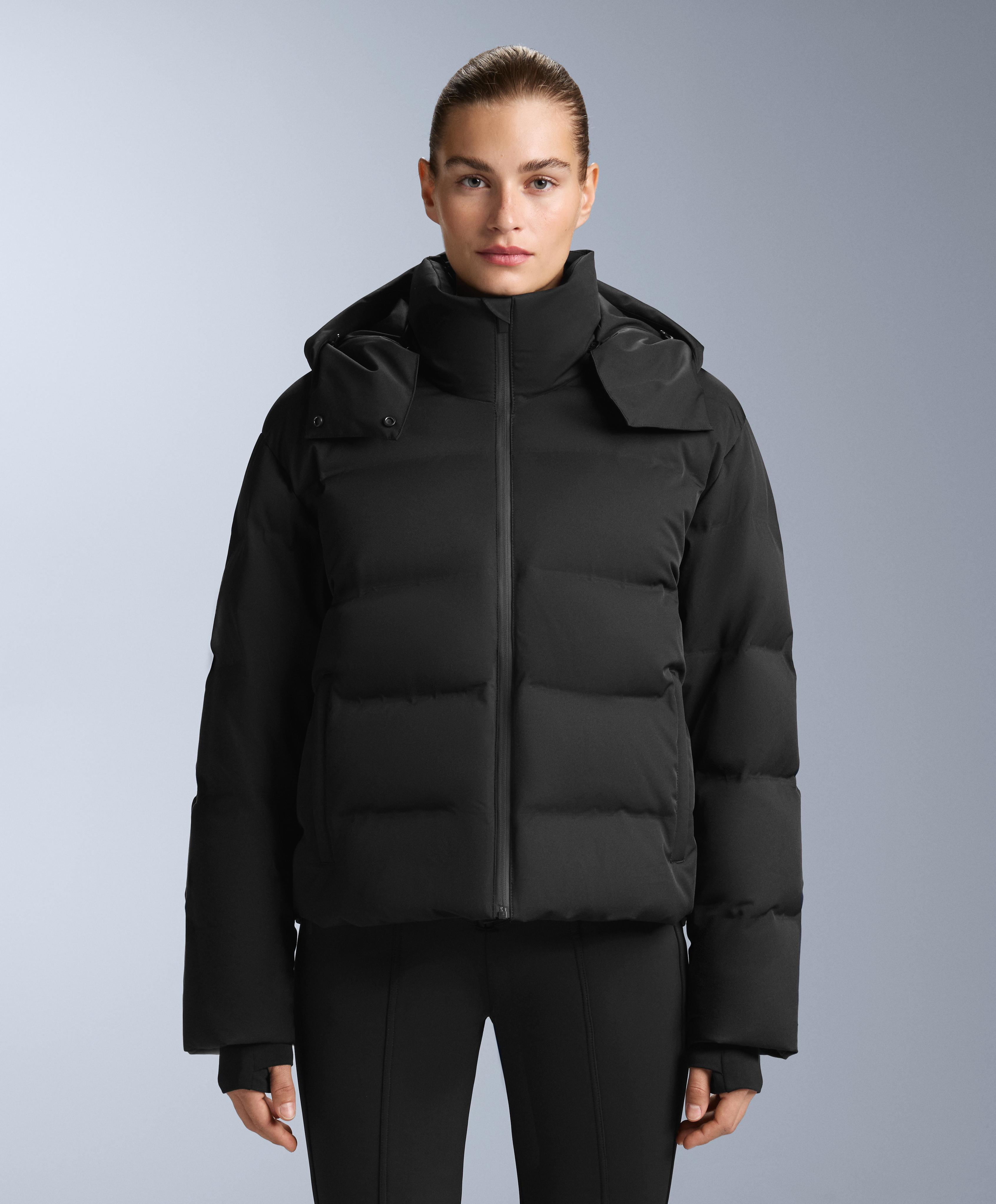 MINARDI PIUME SKI water-resistant 80% down and 20% feather jacket — BLACK