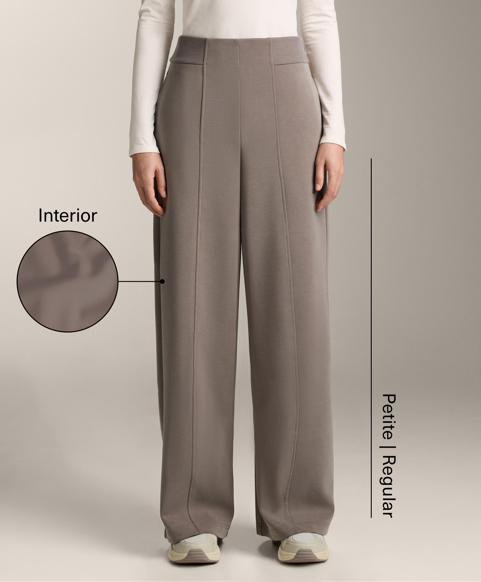 Super high-rise trousers with side rib and brushed modal Super high-rise trousers with side rib and brushed modal