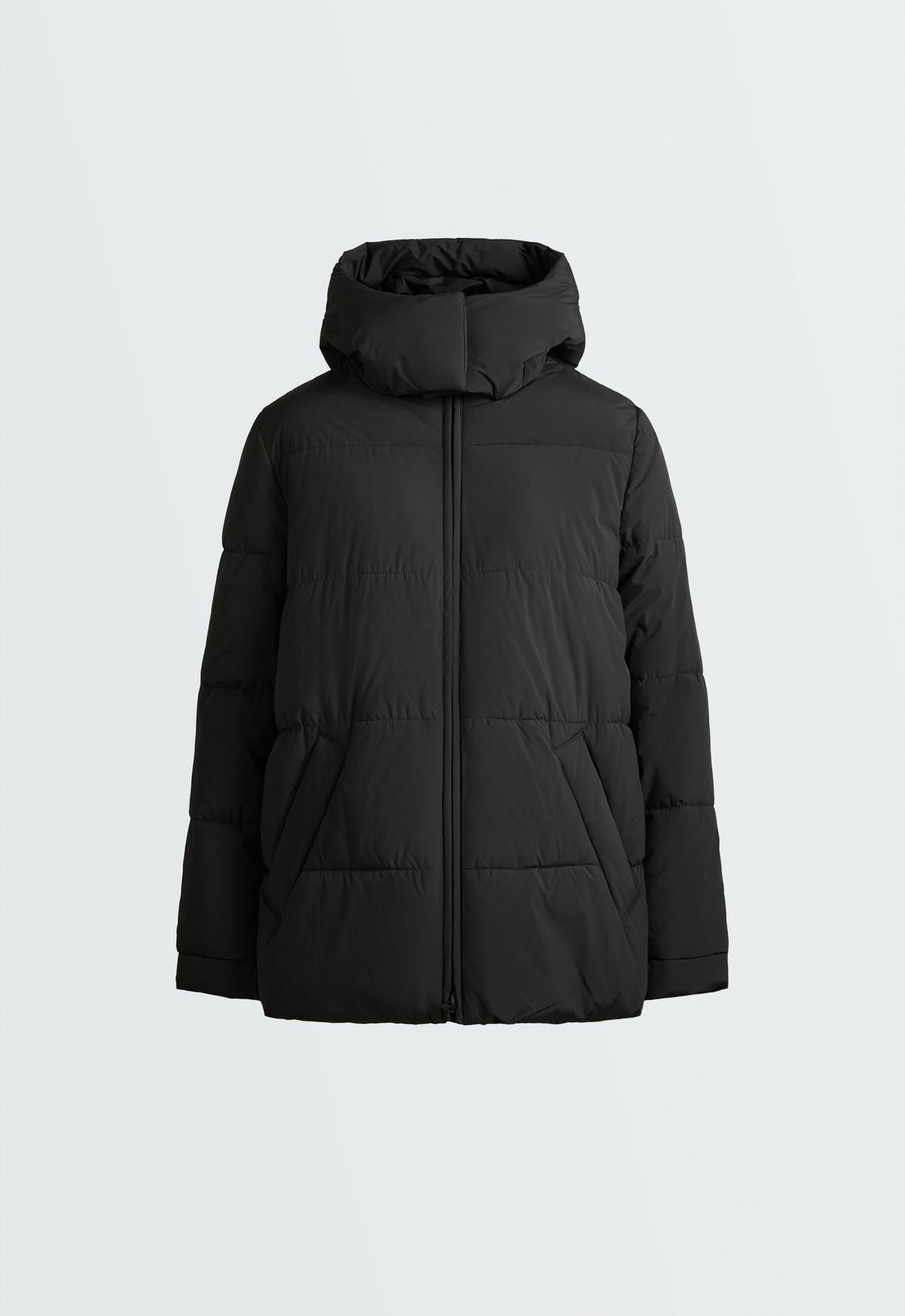 Water-repellent primaloft® padded jacket — BLACK