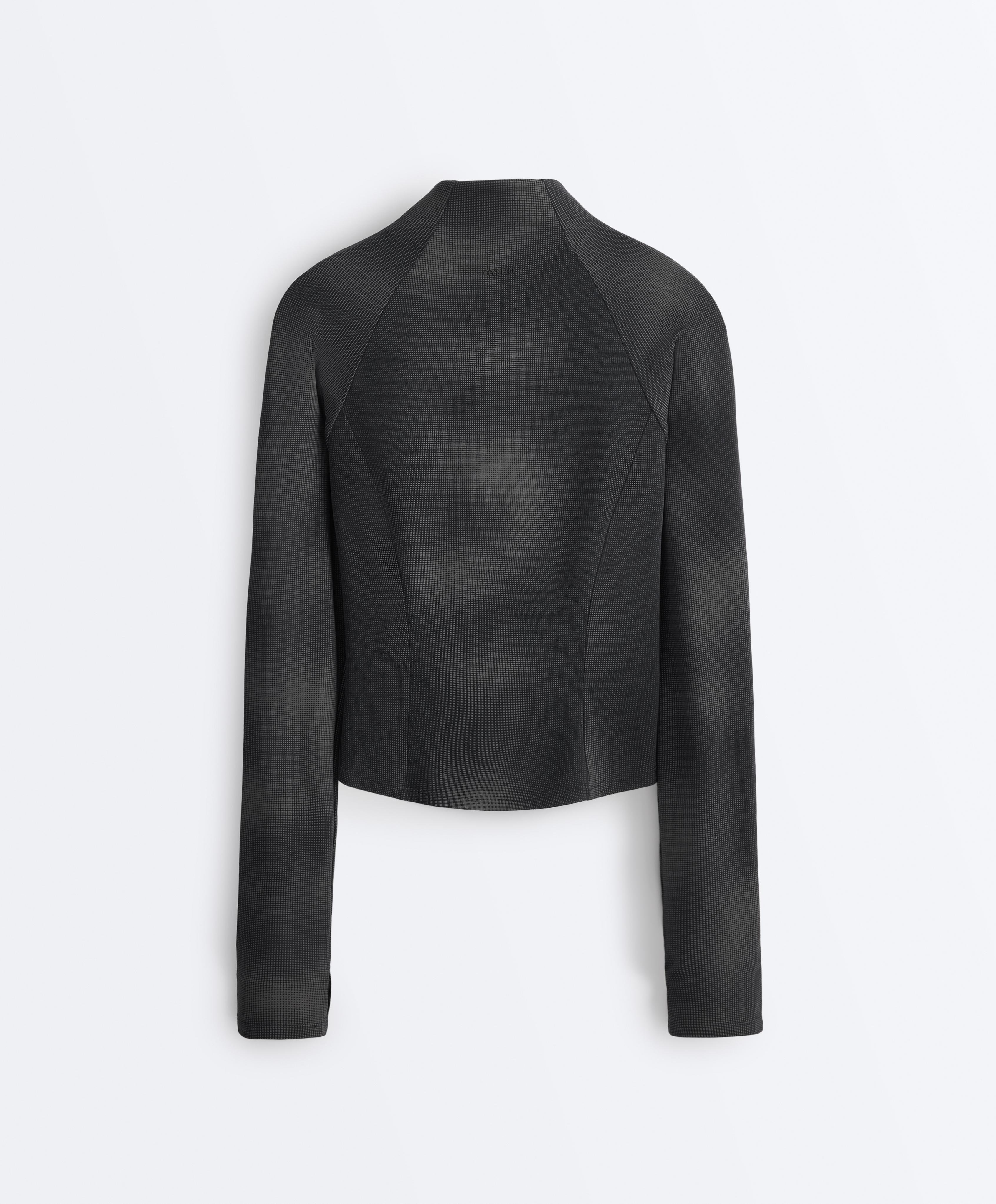 Light warm reflective technical jacket — BLACK