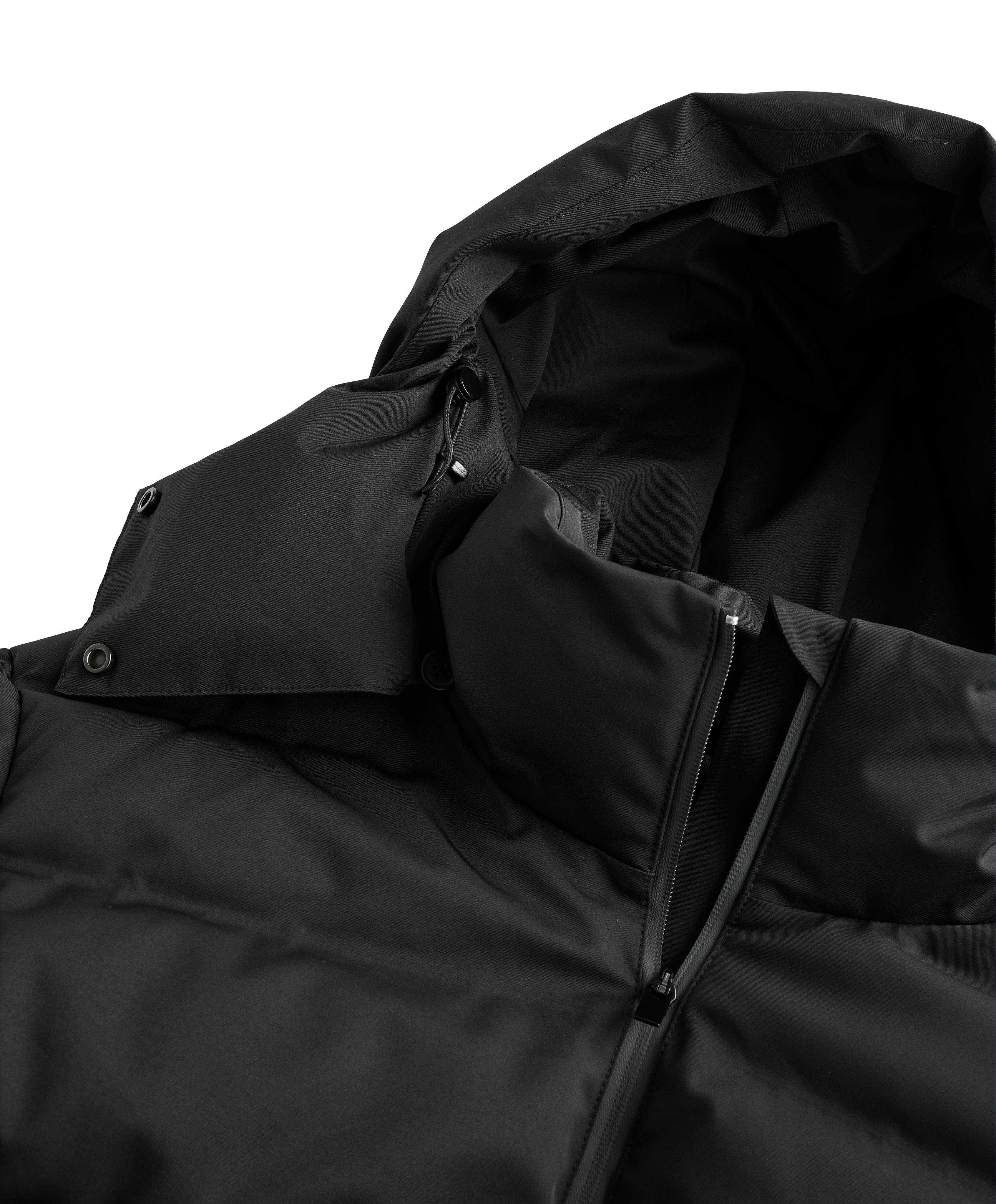MINARDI PIUME SKI water-resistant 80% down and 20% feather jacket — BLACK