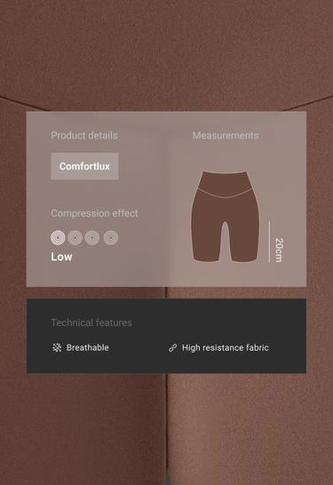 Leggings biker high rise comfortlux 20 cm — COCOA 2