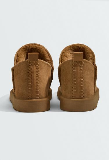 Leather ankle boots — COGNAC 5